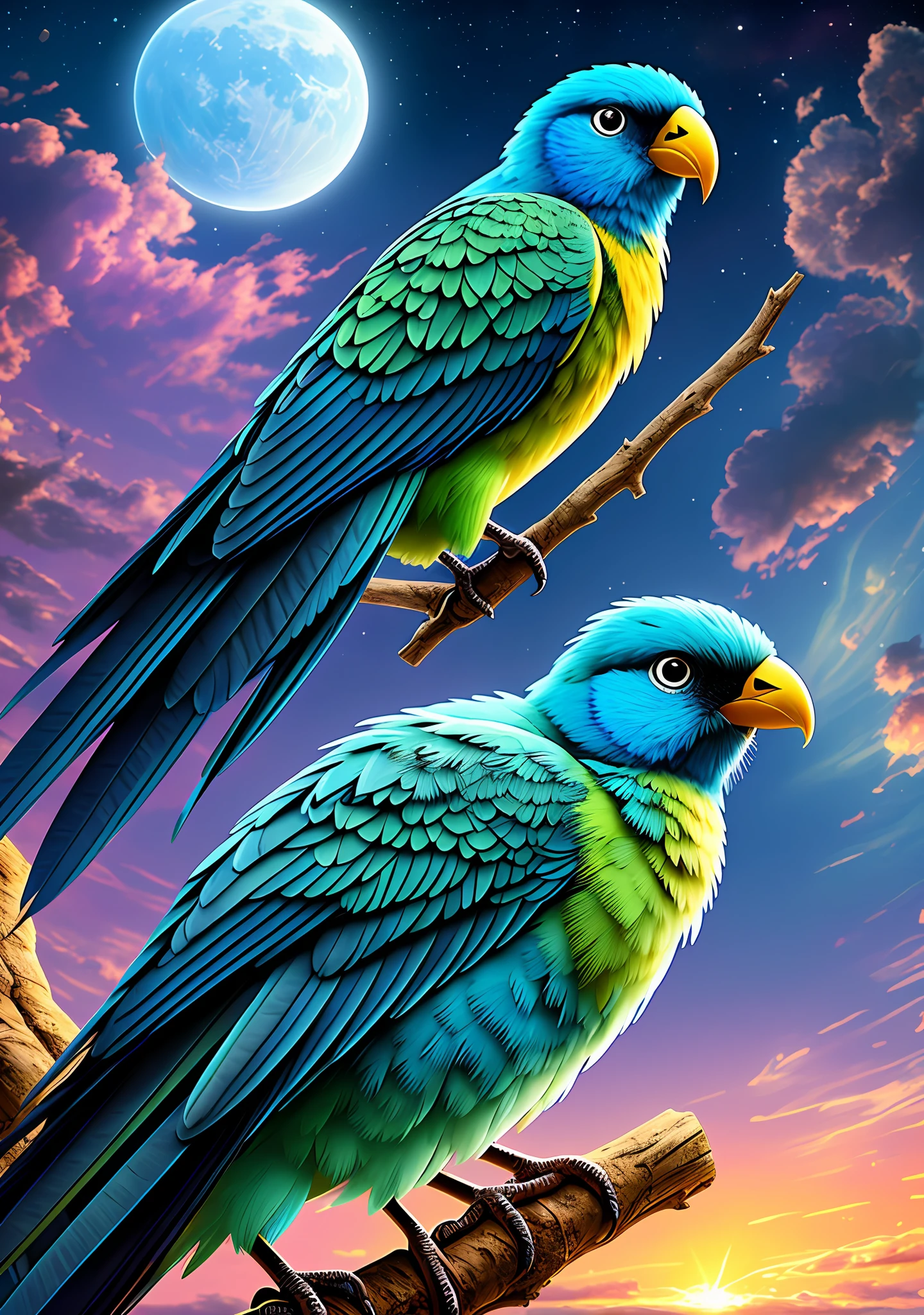 The talking bird, from the cartoon the secret of the third planet, highly detailed, intricate details, hyper detail, soft cinematic light, 4k textures, HDR