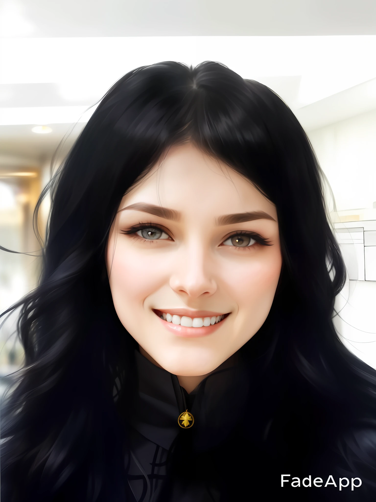 arafed woman with long black hair smiling at the camera, aleksandra waliszewska, magdalena radziej, anastasia ovchinnikova, moleksandra shchaslyva, kaitlyn michelle siragusa, headshot profile picture, emily rajtkowski, alina ivanchenko, viktoria gavrilenko, angelina stroganova