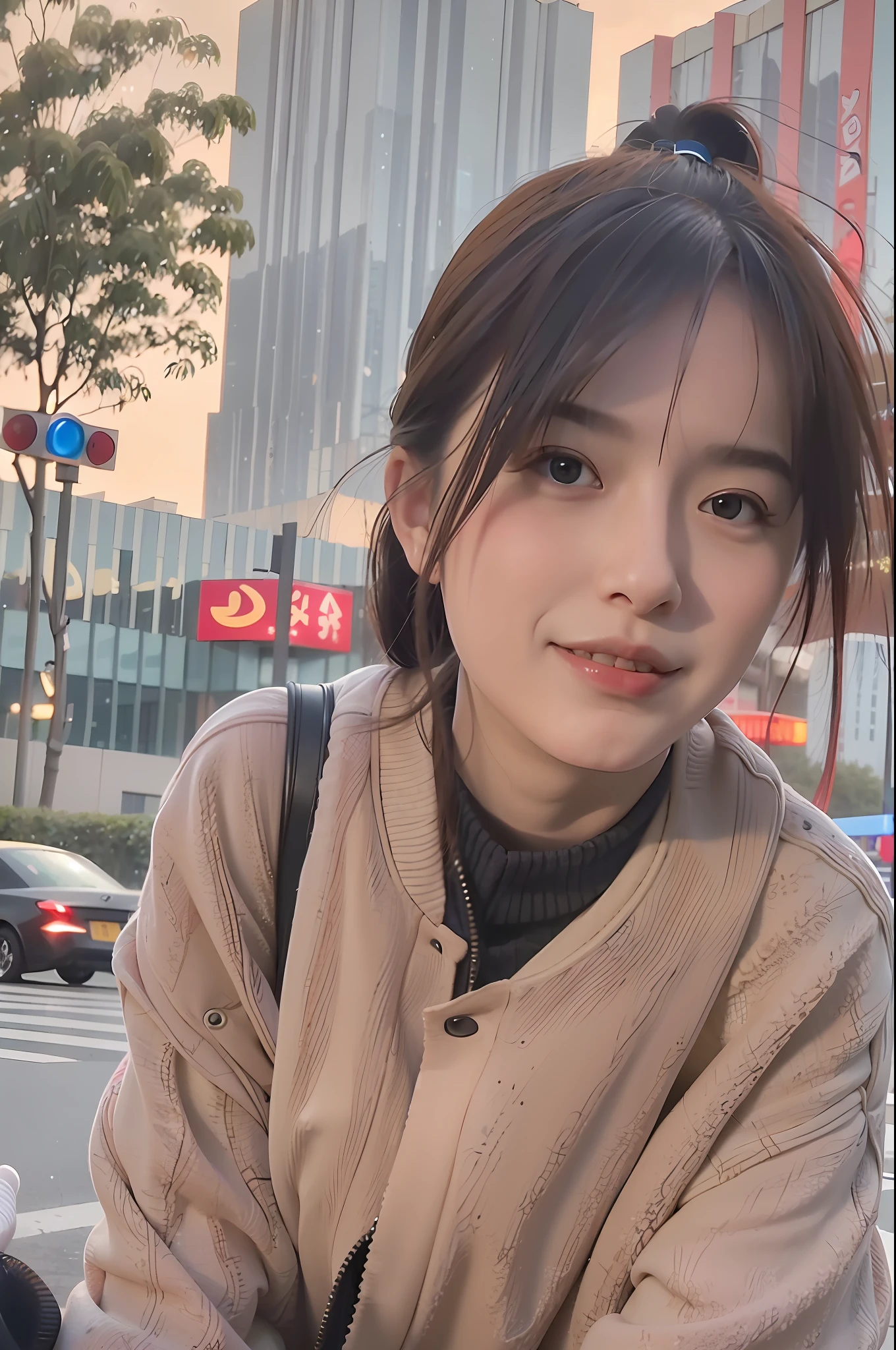 mix4, (8k, RAW photo, best quality, master: 1.2), (realistic, photorealistic: 1.37), 1 girl, cute, cityscape, night, rain, wet, professional lighting, photon mapping, radiosity, physically based rendering,