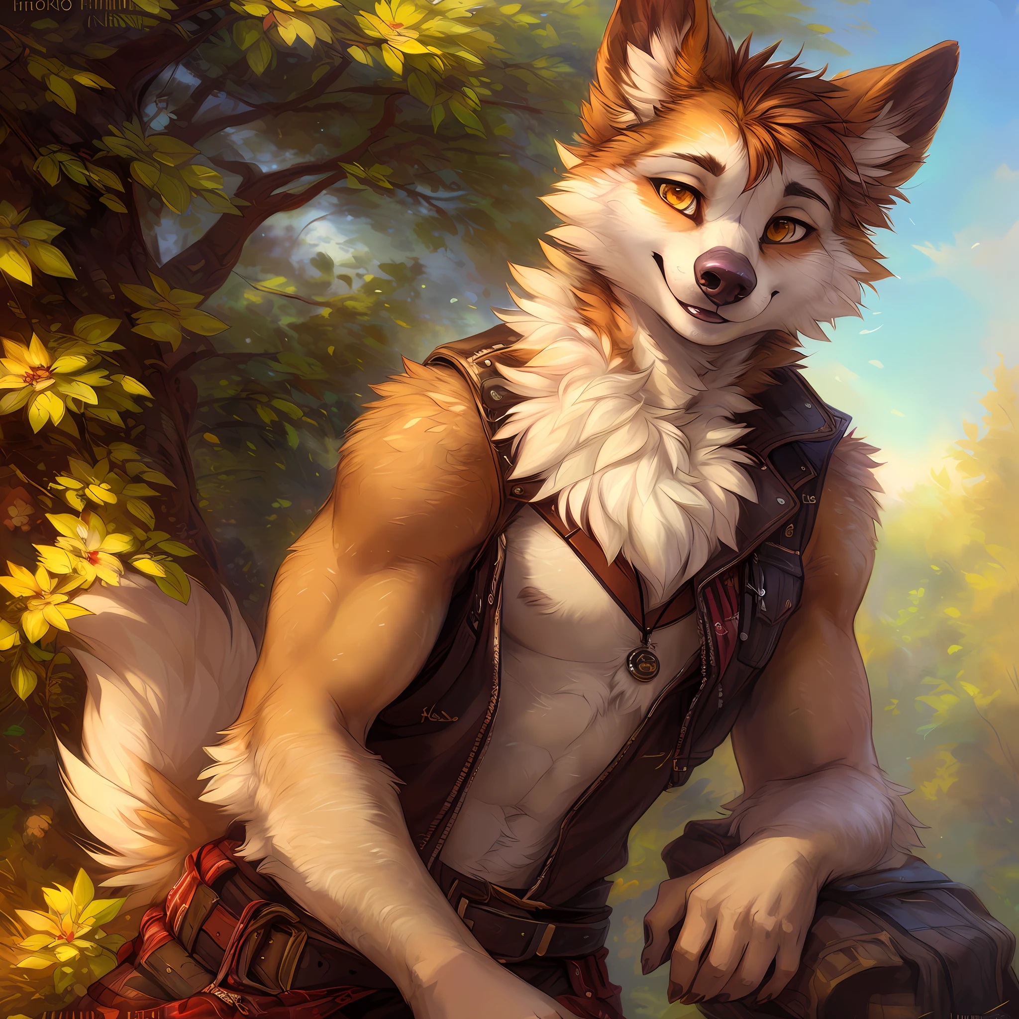 (by hioshiru and kenket and dimwitdog, Michael & Inessa Garmash, Ruan Jia, Pino Daeni, Chunie), solo, anthro, male, (sloth), ((fluffy fur texture with intricate details)), mane, pin-up, (yellow eyes), breast tuft, ((dressed)), digitigrade, (tail), beautiful, cinematic, solo, (muscle), (shaded), (detailed eyes):1.2, ((bust portrait))