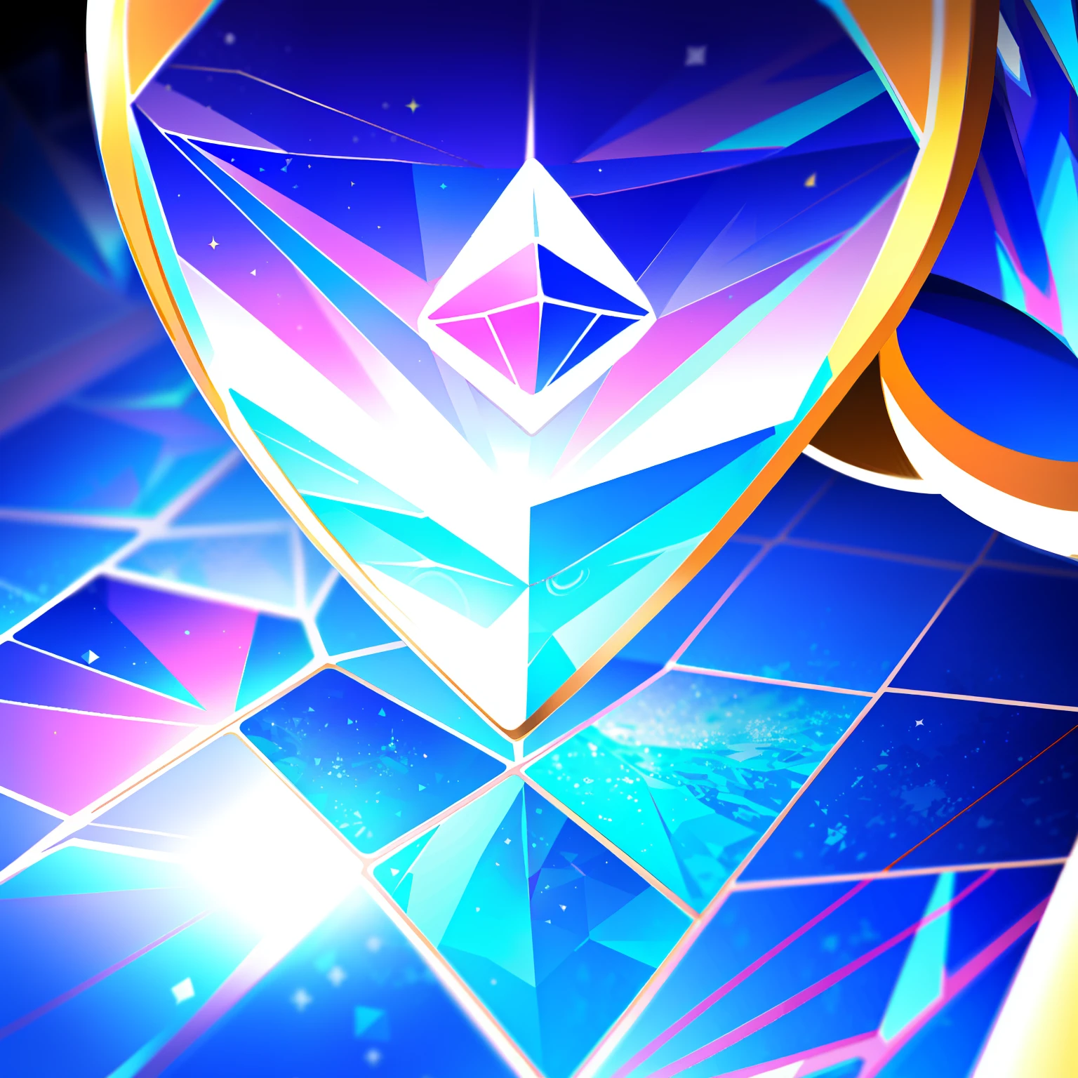 Ethereum floating on Diamond sea