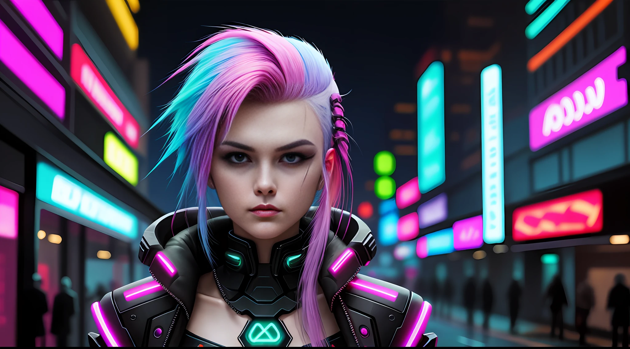 [cyberpunk neon, ((VALORANT:0.7) OR (VAL:0.3)), (neon hair:1.2)]