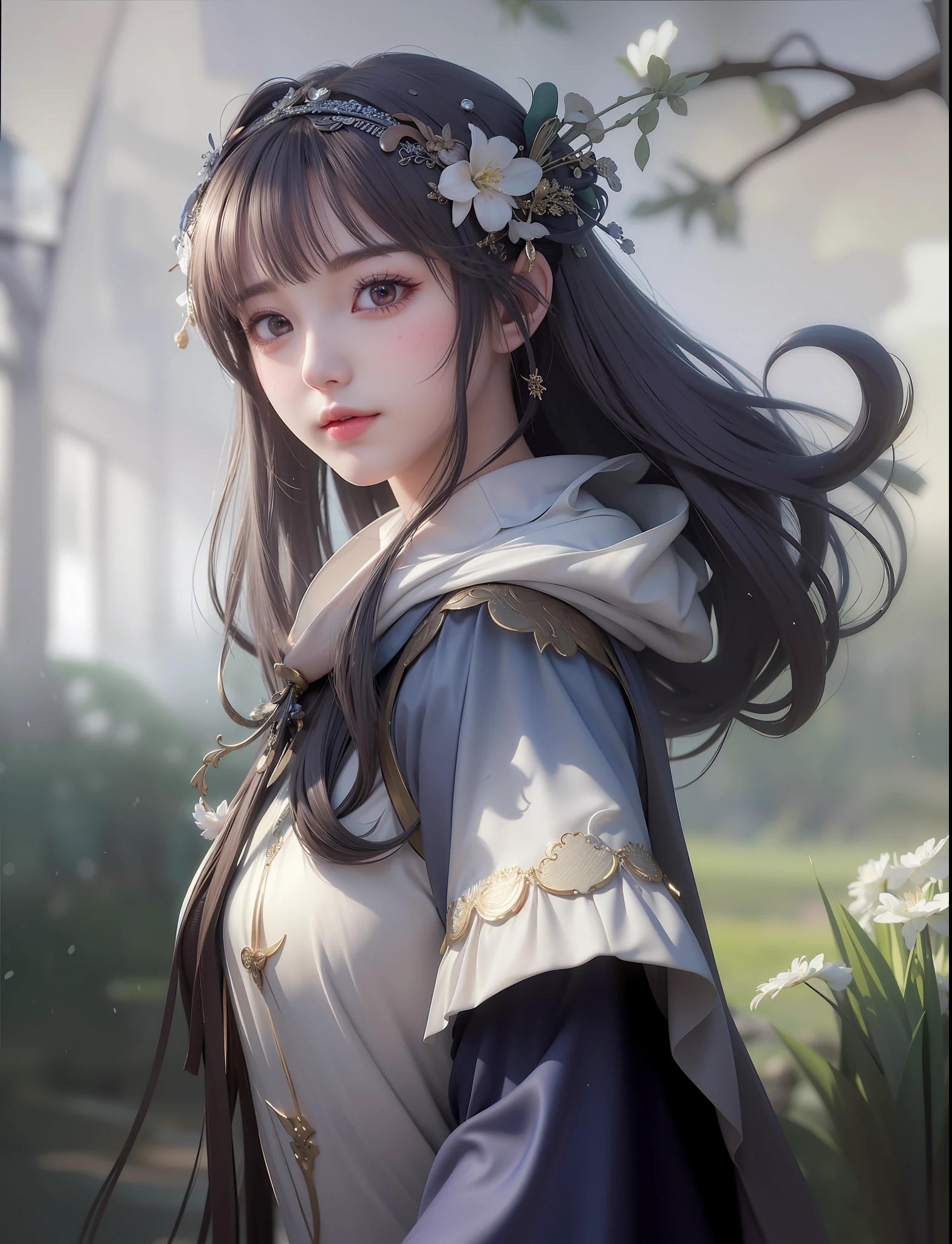 (8k, RAW photo:1.2),best quality, ultra high res,dramatic angle,(fluttered detailed color splashs), (illustration),(((1 girl))),(long hair),(rain:0.9),(hair ornament:1.4),there is an ancient palace beside the girl,chinese clothes,(focus on), color Ink wash painting,(color splashing),colorful splashing,(((colorful))),(sketch:0.8), Masterpiece,best quality, beautifully painted,highly detailed,(denoising:0.6),[splash ink],((ink refraction)), (beautiful detailed sky),moon,highly,detaild,(masterpiece, best quality, extremely detailed CG unity 8k wallpaper,masterpiece, best quality, ultra-detailed),(Lycoris radiata),