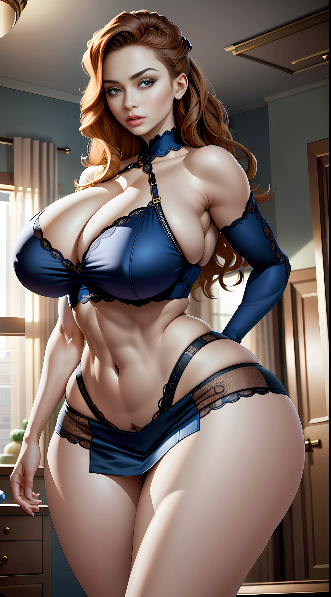 photorealistic, ultra high res, intricate, hyperdetailed, (skindentation), cute, feminine, detailed body , (detailed face:1.1), (outlined iris), (hidrocor lenses), (perfect eyes), 4k, beautiful, (masterpiece:1.2), (best quality:1.2), multiple beautiful women, wide hips, thick thighs, (large breasts:1.2) and (huge breasts:1.2) , croptop, miniskirt, slutty, seductive pose, extreme hourglass figure, stripper, in house, dancing, navel showing, smooth skin, erotic, long hair