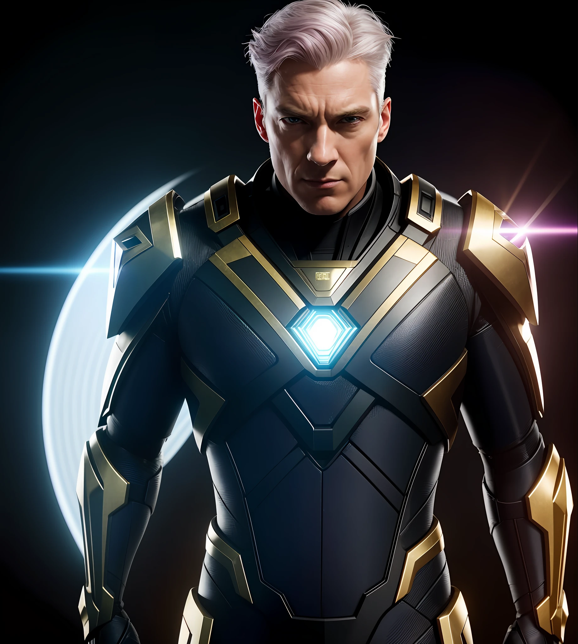 MAGNETO X-MEN, perfect proportions face, portrait, pink neon tones on black background, iridescent colors, UHD, details, insane details, hyper detailed, micro details, photorealistic, realistic, hyper realistic, golden proportion, ornate, textured, light, natural light, natural lighting, volumetric lighting, hard detail, reflections traced by rays, ultra realistic, maximalism, octane rendering, 3d, volumetric lighting, cinematic lighting, photorealism,  high contrast, lighting, extremely detailed, epic scene, cinematography, hyperdetailed, elegant, mythical, ethereal, intricate, elaborate, hyperrealism, 200mm, UHD, 32k, 16k, 8k, 3d shading, tone mapping, global ray tracing lighting, diffraction grid, crystalline, lumen reflections, super resolution, gigapixel, color grading, retouching, enhanced, art station, weta digital, digital art PBR, blender, V-ray, Procreate, z Brush,  Unreal Engine 5, Cinema 4D, ROMM RGB, Adobe After Effects, 3DCG, VFX, SFX, FXAA, SSAO, 8k