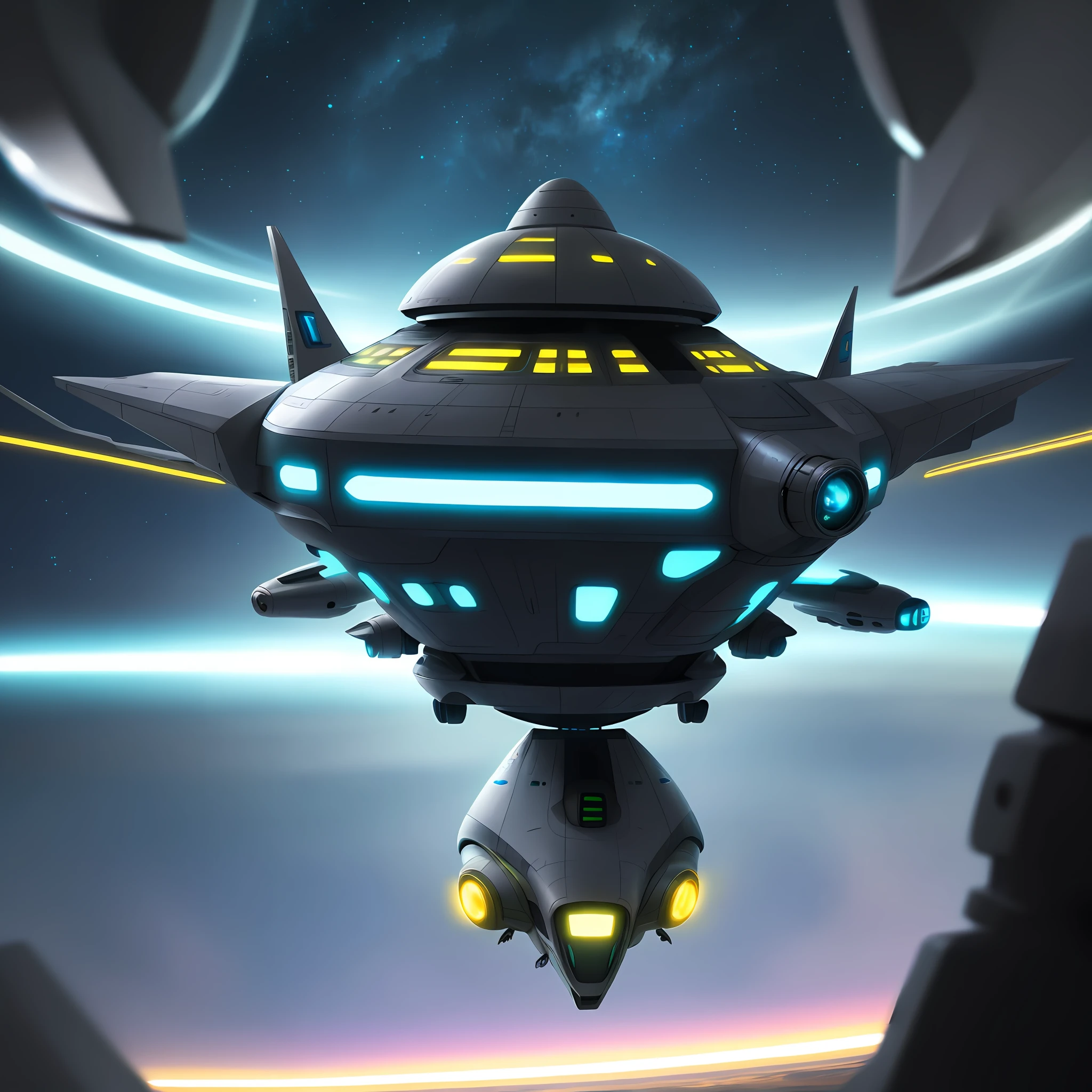 Rick and Mory, traveling in spaceship, spaceship,speed effect, 8k quality, cinematic focus, vivid colors
