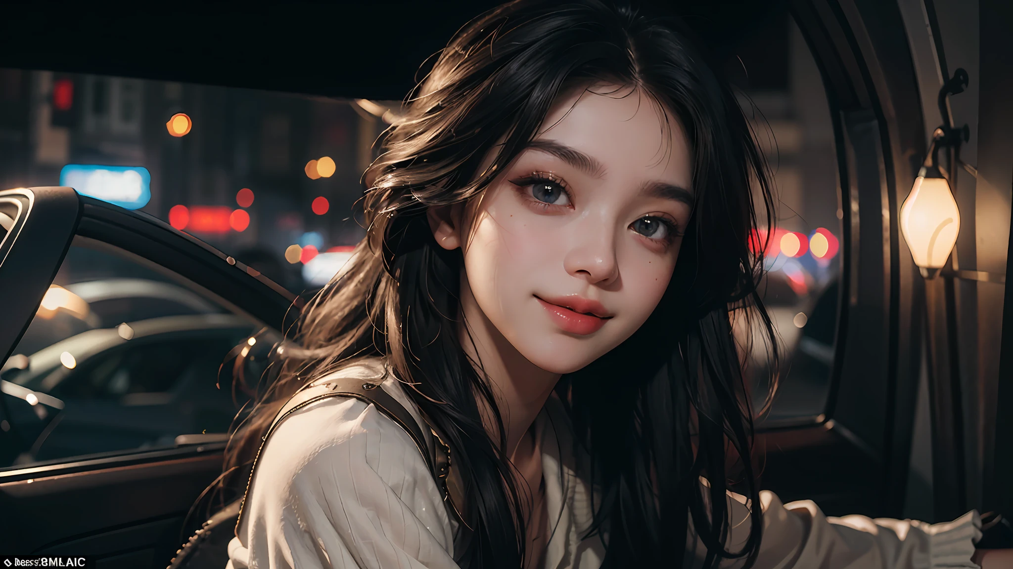 Best Quality, Masterpiece, Ultra High Resolution, (Realisticity: 1.4), Original Photo, 1Girl, Cinematic Lighting, Ultra Detailed Face, Detailed Lips, Big Eyes, Double Eyelids, Smile, Upper Body Shot