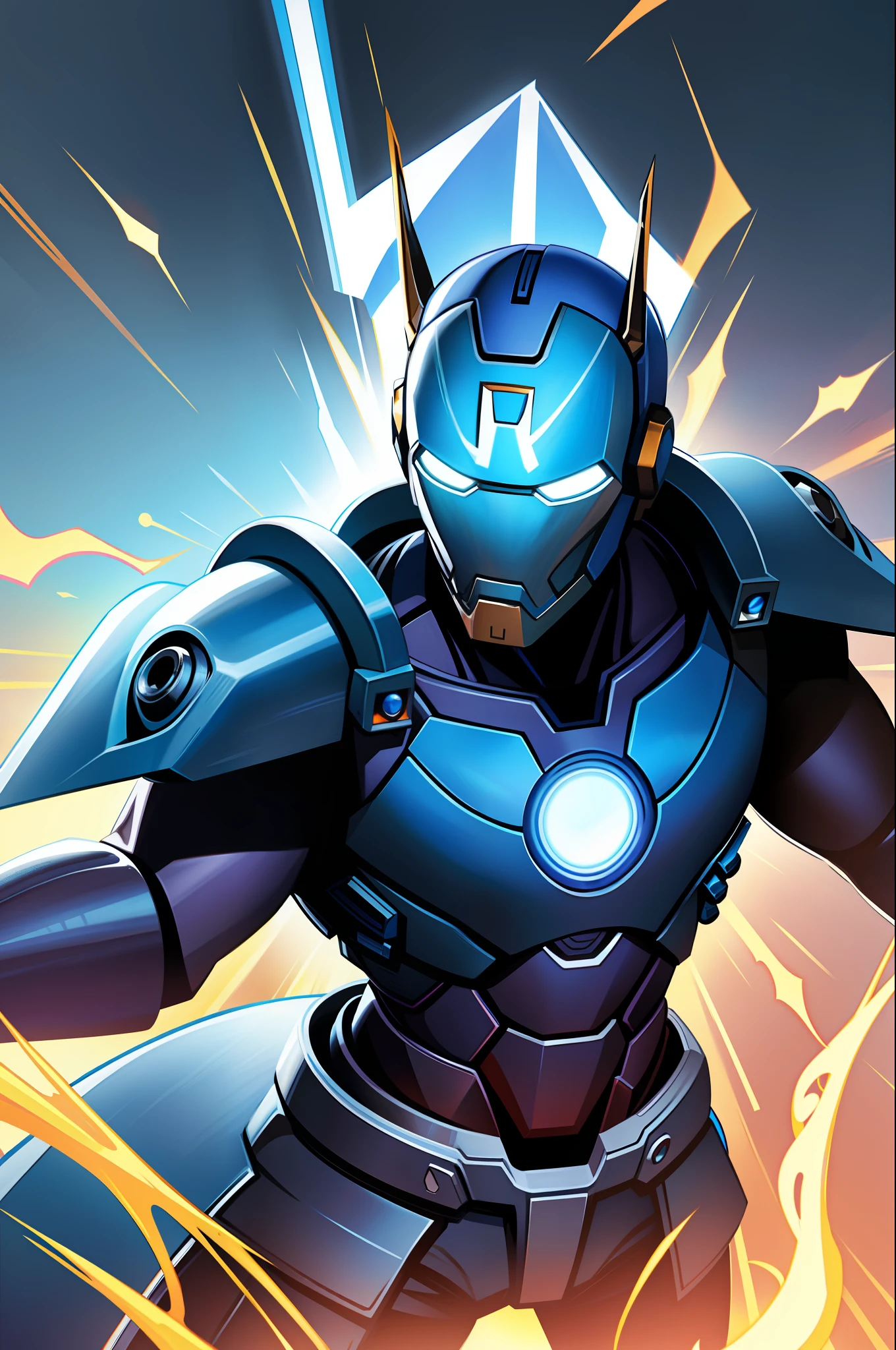 Blue Iron Man