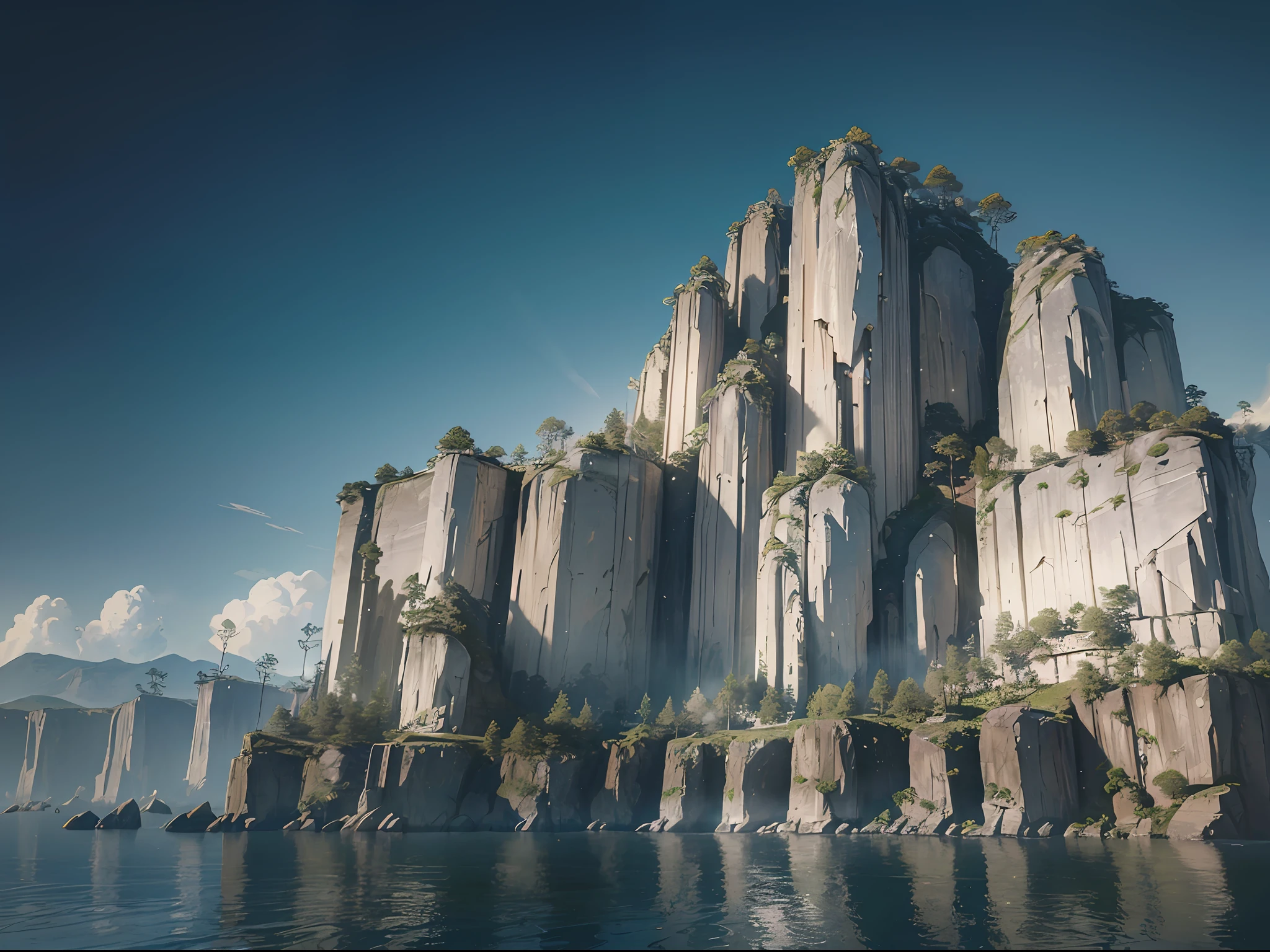 Masterpiece, best quality, (very detailed CG unity 8k wallpaper) (best quality), (best illustration), (best shadows) Nature's massive rock, super detailed --v6