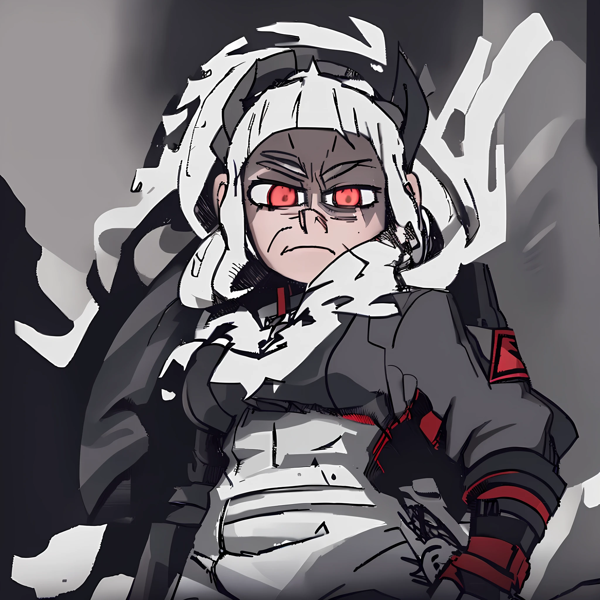 front view, looking at viewer, (((solo))), 1 girl, yandere, assasin, pyscho, short bangs, black eyes, empty eyes, short black hair, japanese, sheepskin leather jacket, red jacket, walking, japanese city at night, ((dramatic)), scene, (( cinematic, ultra-detailed, ultra-detailed, ultra-detailed face, ultra-detailed eyes, best quality, strong lighting, illustration, 16k)),
