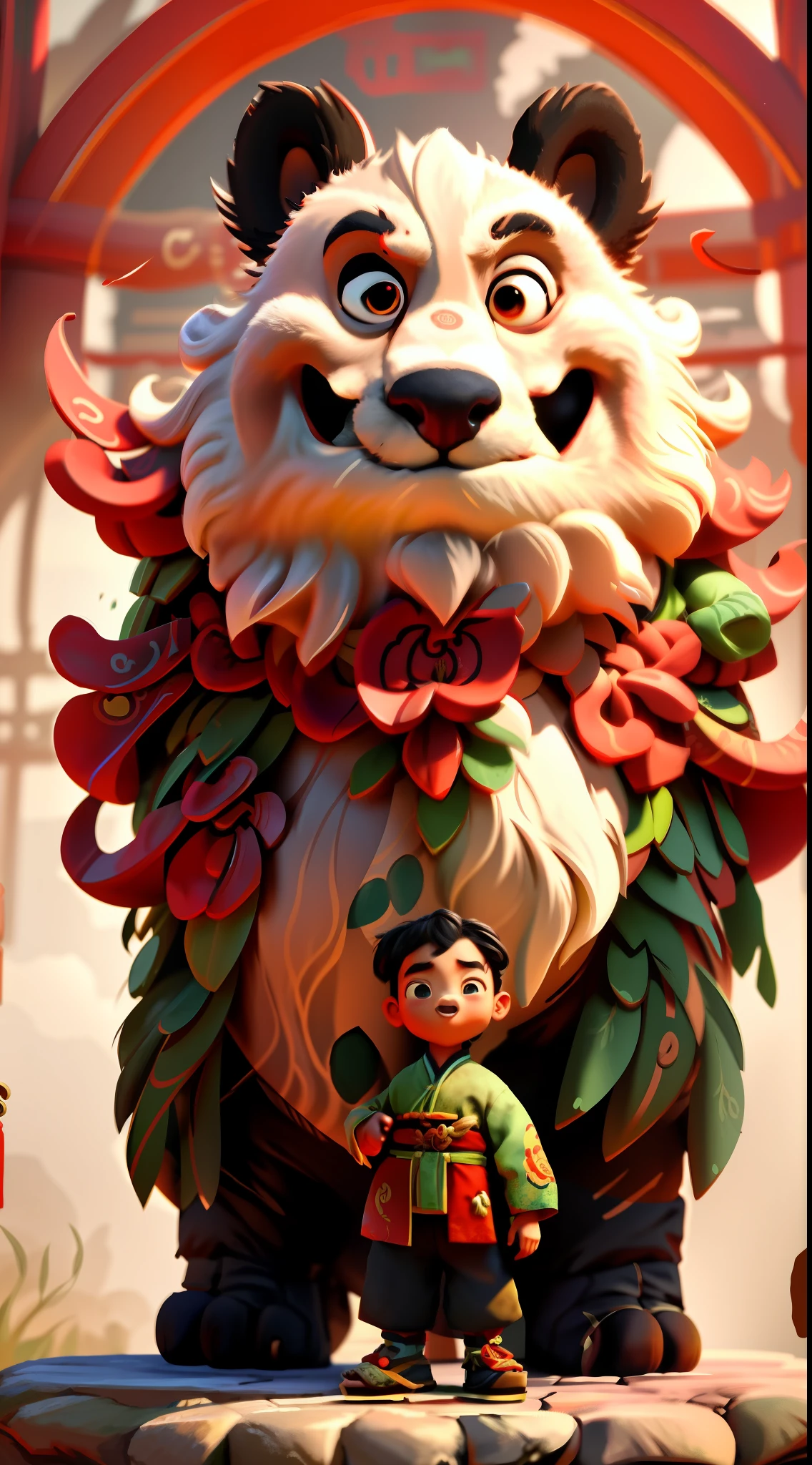 Character wallpaper full of ancient Chinese colors