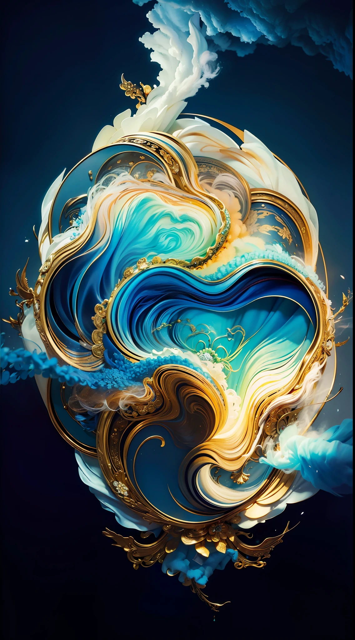 Zhong Fenghua, 1 girl, (full:1.5), solo, hanfu, flower field, blossom, (white smoke:1.3) (realistic:1.4), zen entanglement, mandala, entanglement, official art, Unity 8k wallpaper, super detailed, beautiful and beautiful, masterpiece, best quality, (dynamic angle: 1.4), glowing skin, (floating colorful flashes: 1) the most beautiful chaotic forms, elegant, brutalist design, bright colors, romantic depth of field,