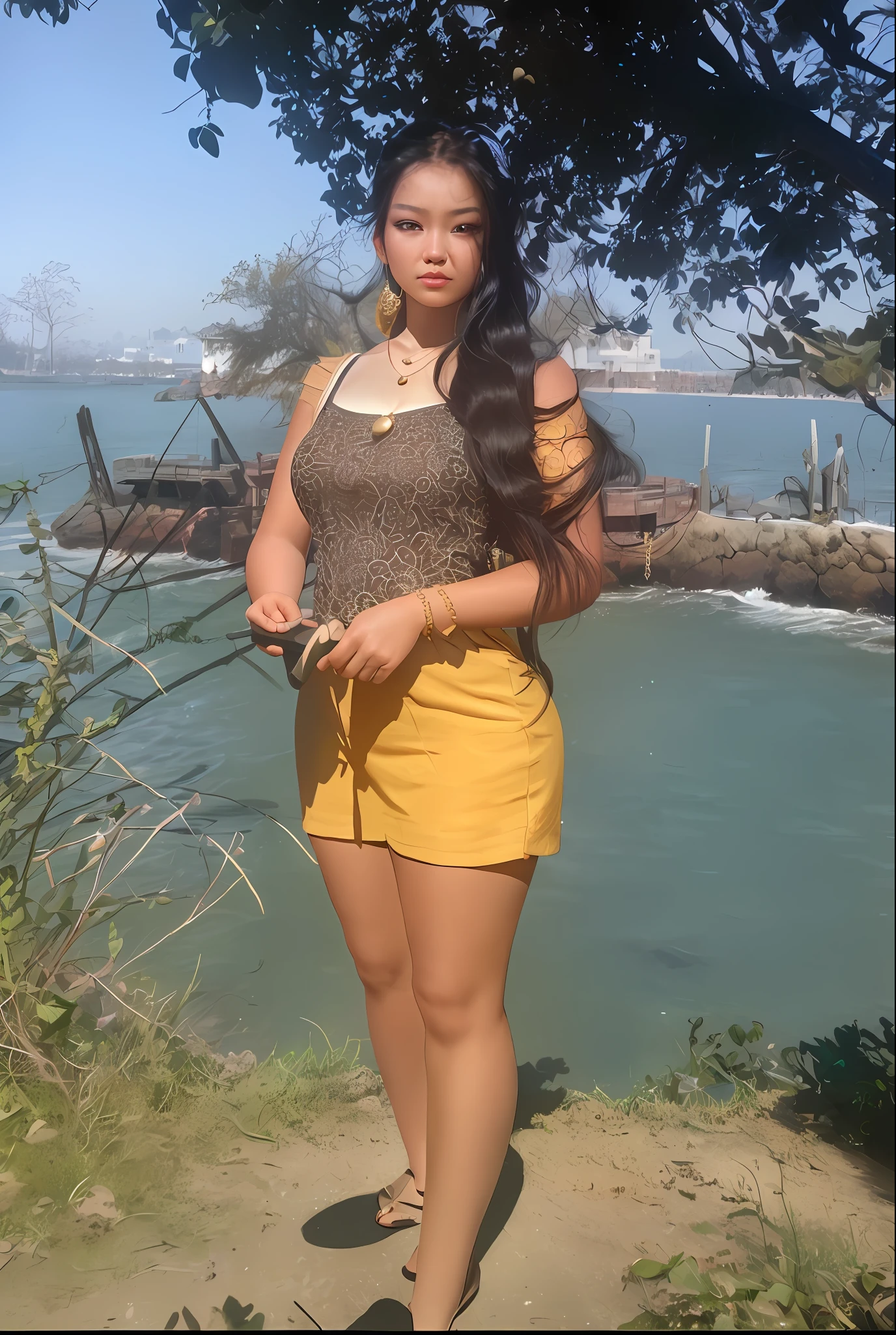 best quality, masterpiece, highres, 1girl,china dress,hair ornament,necklace, jewelry,Beautiful face,upon_body, tyndall effect,photorealistic, dark studio, rim lighting, two tone lighting,(high detailed skin:1.2), 8k uhd, dslr, soft lighting, high quality, volumetric lighting, candid, Photograph, high resolution, 4k, 8k, Bokeh