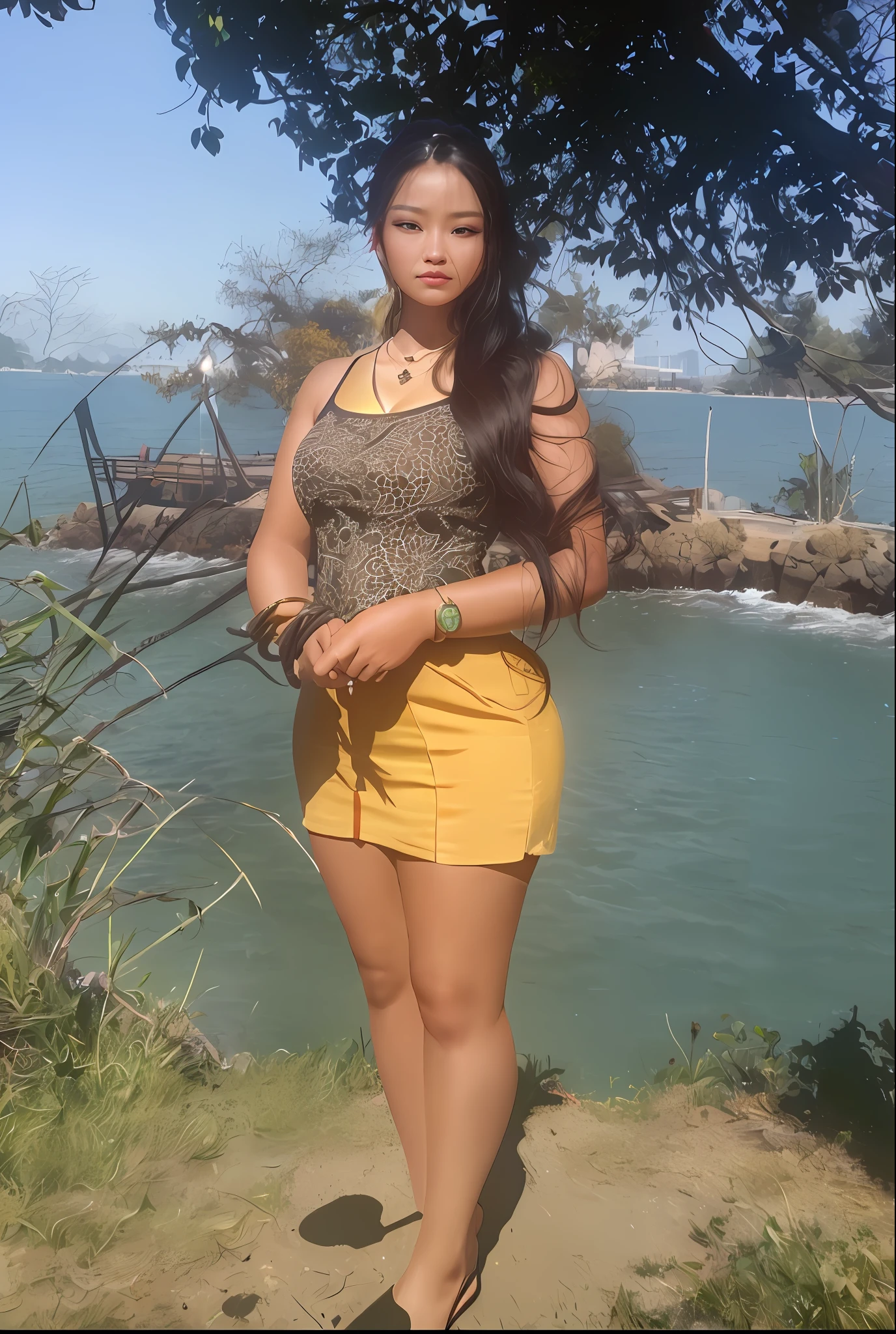 best quality, masterpiece, highres, 1girl,china dress,hair ornament,necklace, jewelry,Beautiful face,upon_body, tyndall effect,photorealistic, dark studio, rim lighting, two tone lighting,(high detailed skin:1.2), 8k uhd, dslr, soft lighting, high quality, volumetric lighting, candid, Photograph, high resolution, 4k, 8k, Bokeh