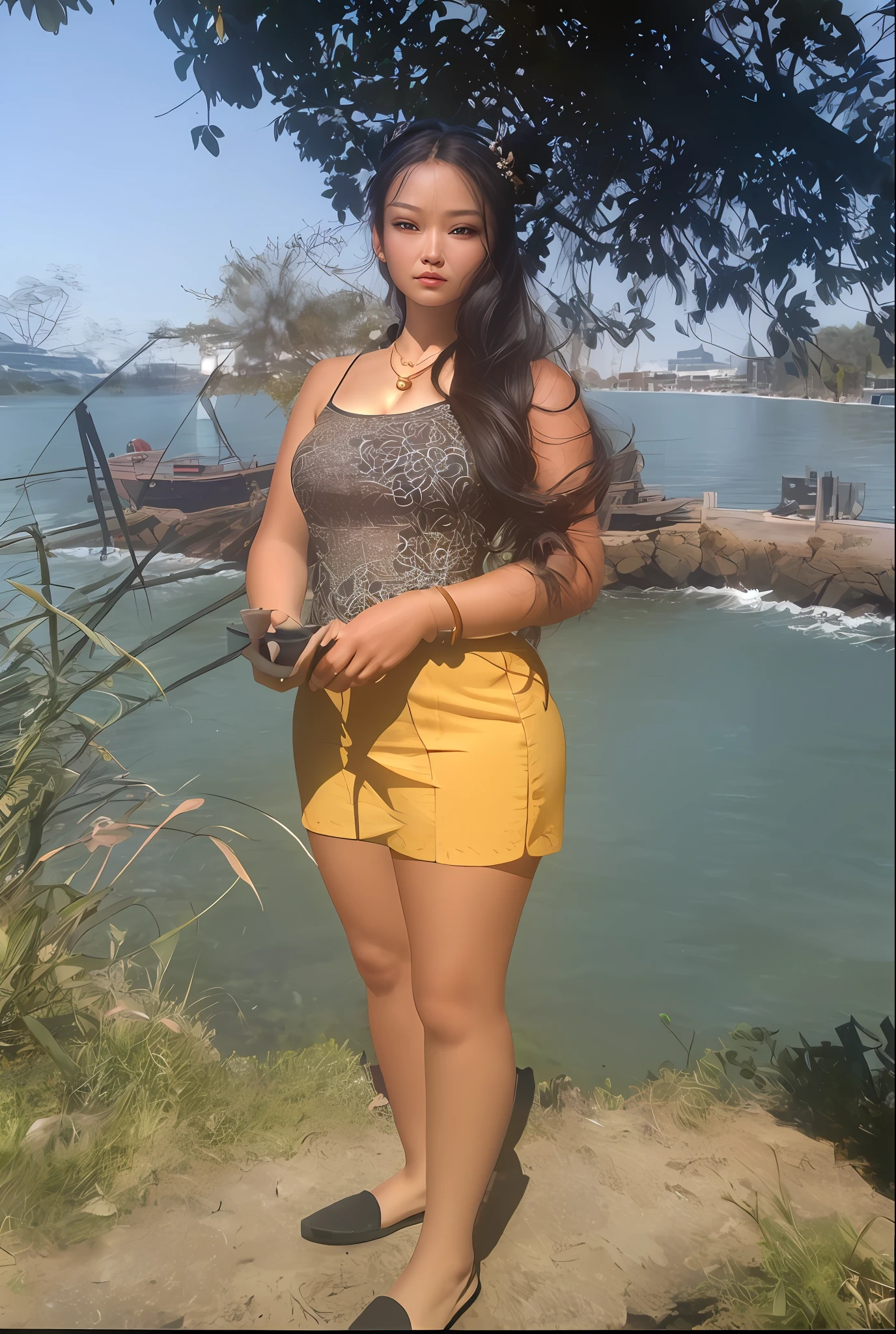 best quality, masterpiece, highres, 1girl,china dress,hair ornament,necklace, jewelry,Beautiful face,upon_body, tyndall effect,photorealistic, dark studio, rim lighting, two tone lighting,(high detailed skin:1.2), 8k uhd, dslr, soft lighting, high quality, volumetric lighting, candid, Photograph, high resolution, 4k, 8k, Bokeh