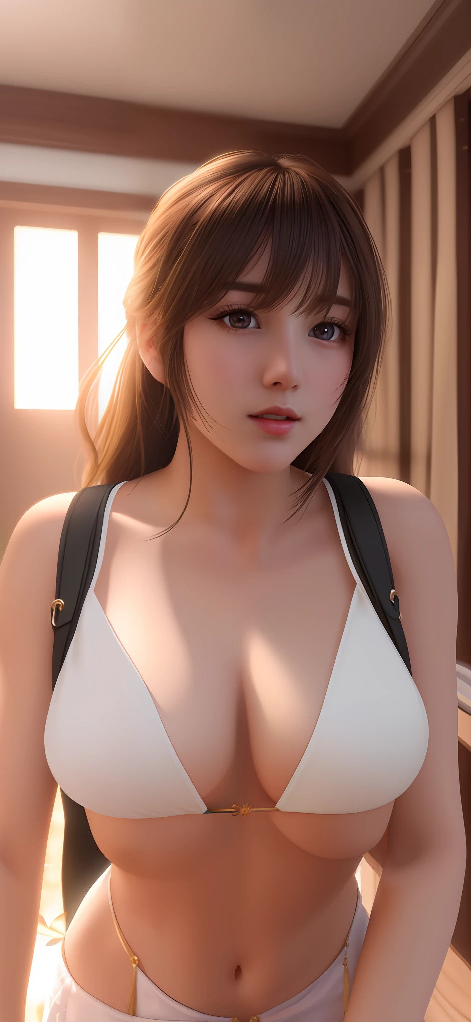 (extremely detailed CG unity 8k wallpaper), the most beautiful artwork in the world, 1girl, upper body, (((upper no clothes)))