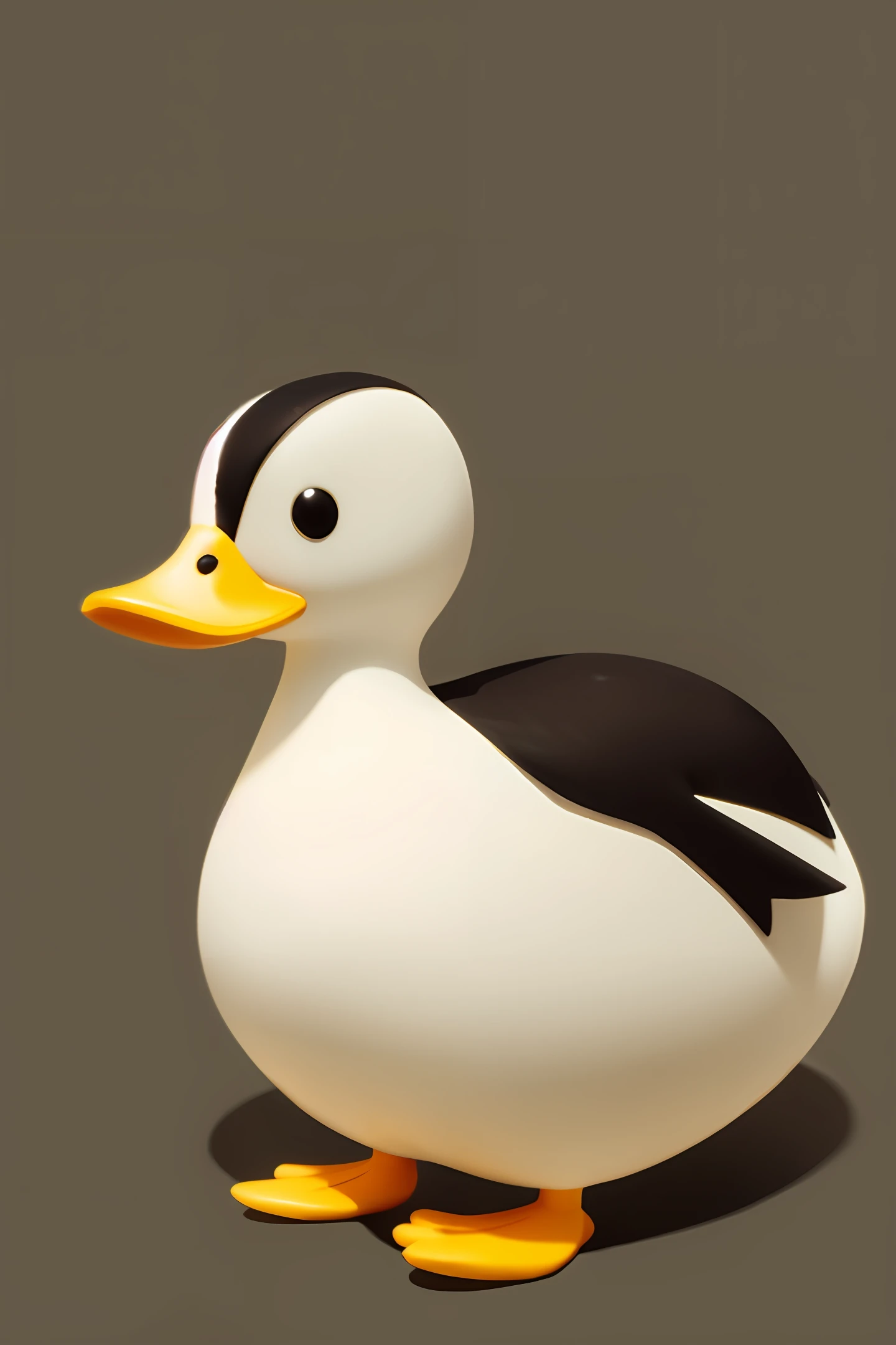 duck, cute, style cartoon, simple background