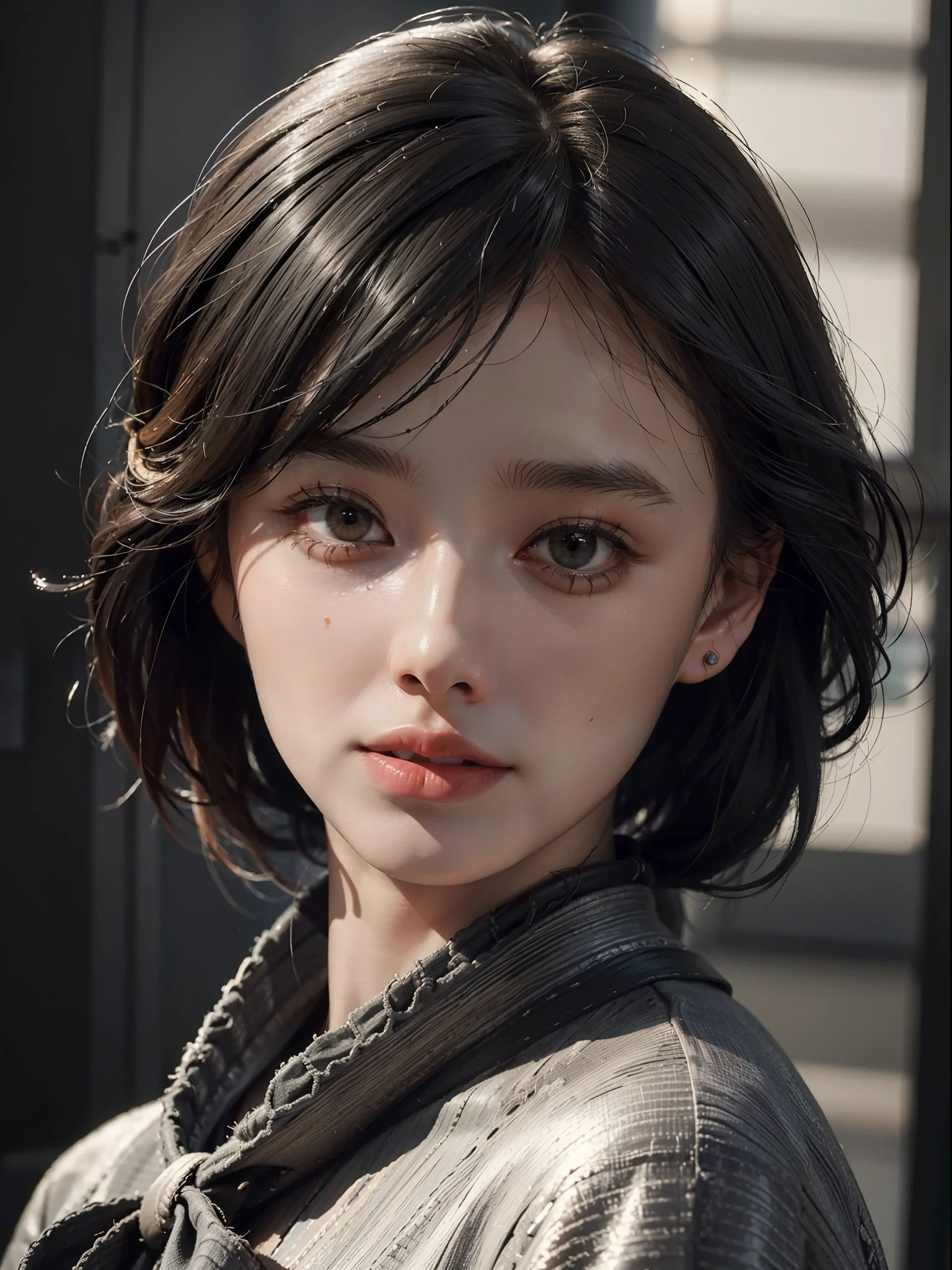 best quality,(RAW photo:1.2),(masterpiece:1.4),(photorealistic:1.4),(highres:1.4), 1girl, depth of field, flight attendant, intricately detailed,8k, extremely detailed, perfect lighting, epic background