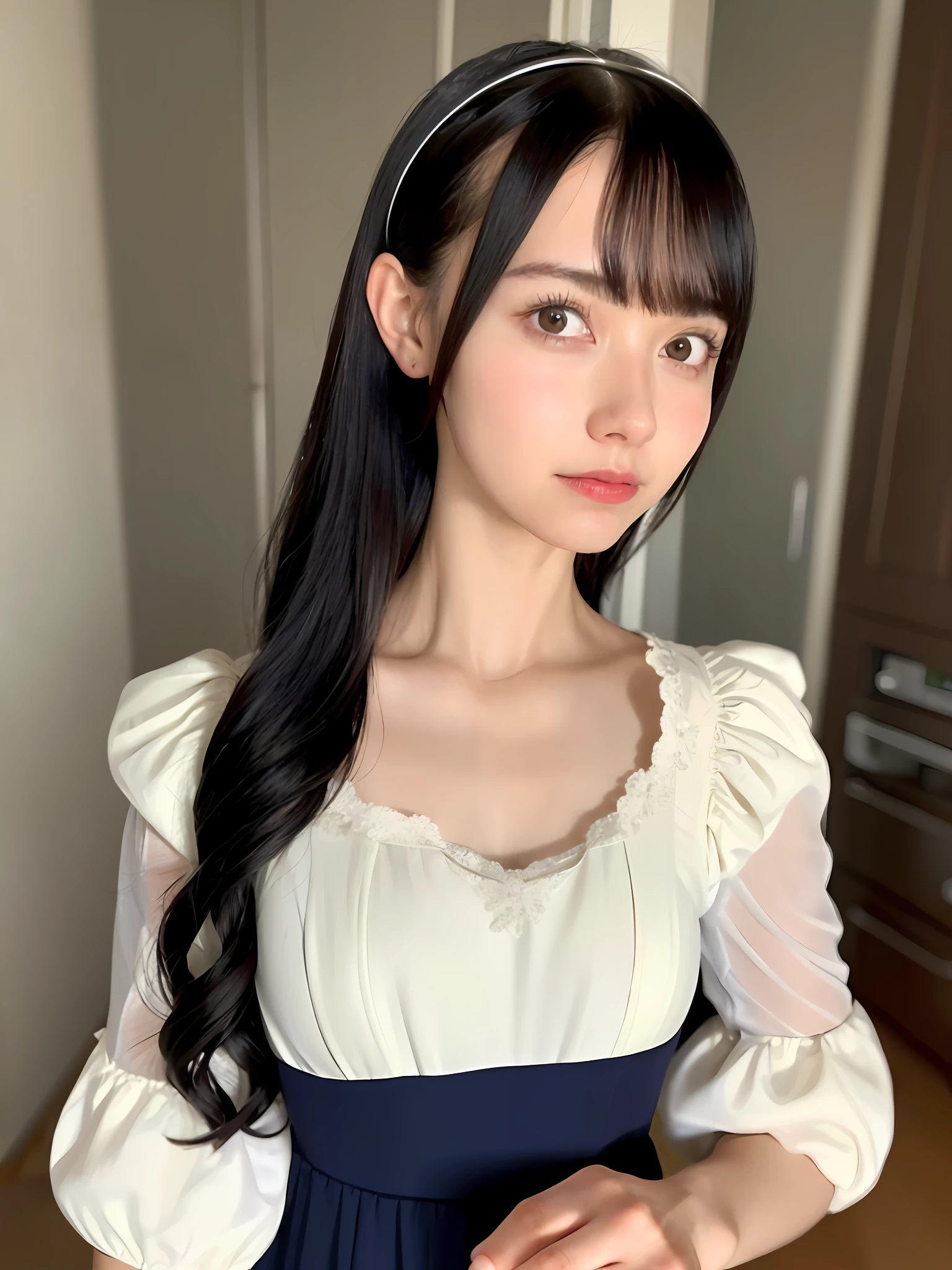 solo, standing in the kitchen, a girl, skin-colored shirt, milk falls on the chest of the shirt, (delicate illustration:1.4), (Renaissance art:1.4), (masterpiece:1.0), (best quality:1.4), (high resolution: 1.2), (photorealistic: 1.4), (8k, RAW photo: 1.2), (soft focus: 1.4), (18 years: 1.3), (sharp focus: 1.4), detailed beautiful face