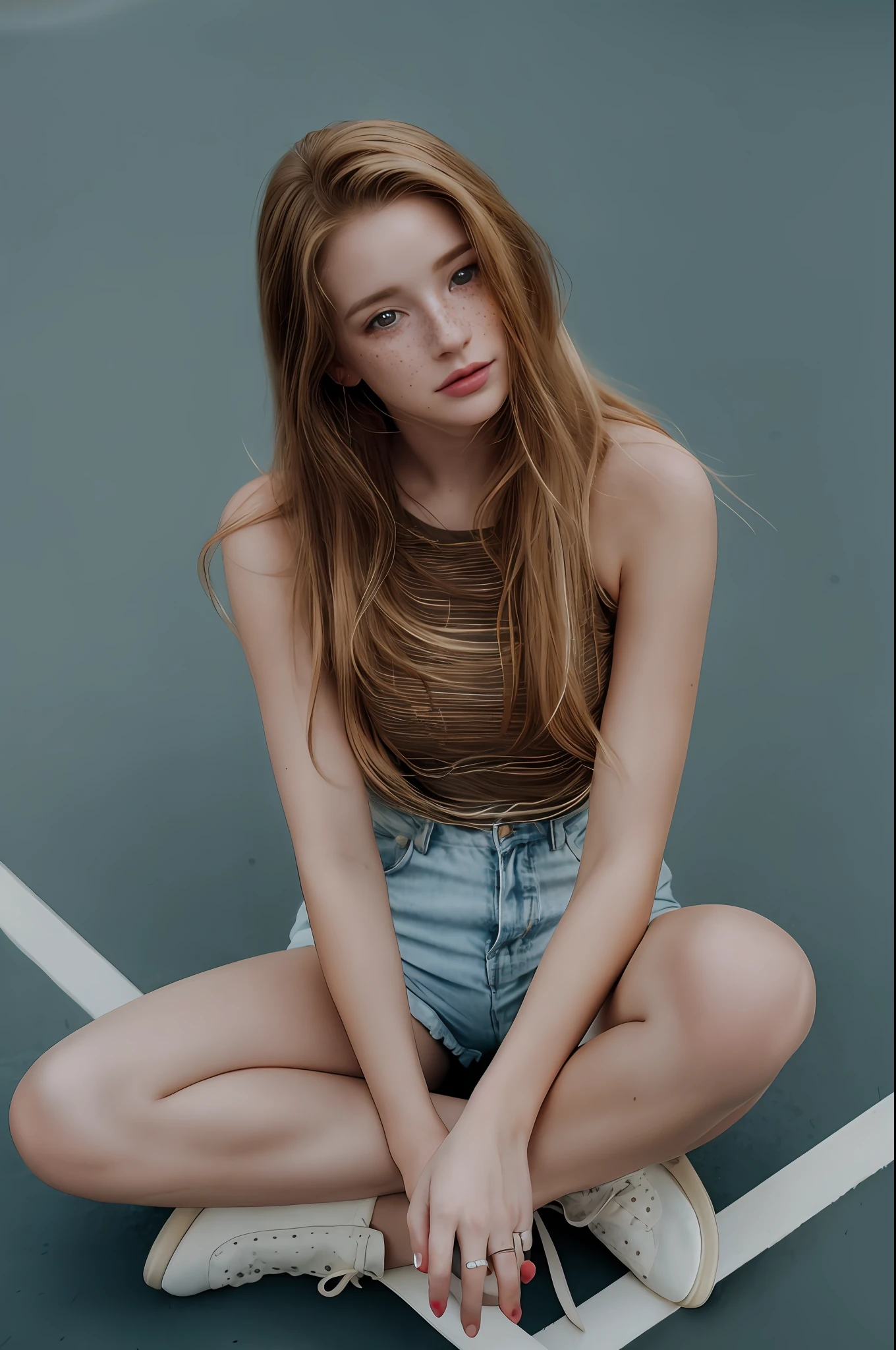 Blonde woman with freckles and freckles, light freckles on forehead, light falling on face, young woman face, color portrait, woman with freckles, female face looking at camera , pale skin with freckles, young woman face, young woman face, young woman, light cute freckles, face with freckles, soft portrait shot 8k, soft shadows on face, youthful face, light freckles