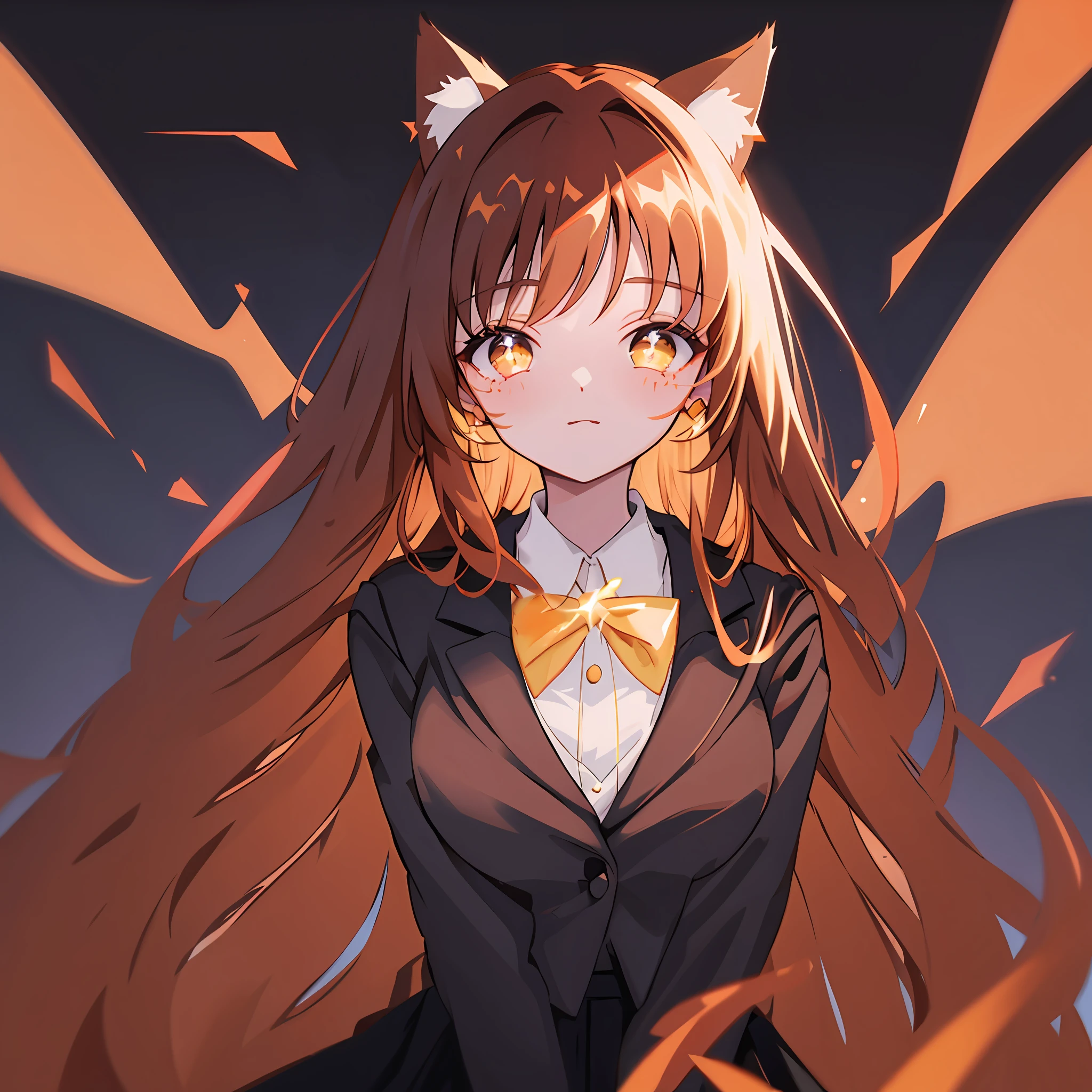 light orange bow
