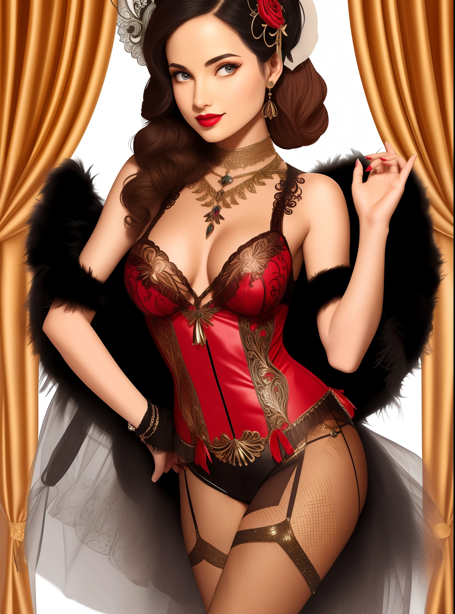 Luxury Burlesque Illusion Nipple Tassels Pasties