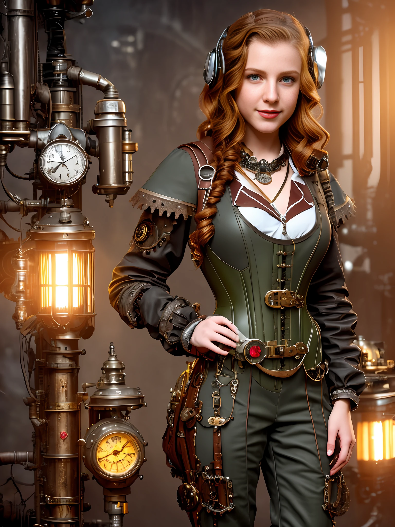 a hand on her hip