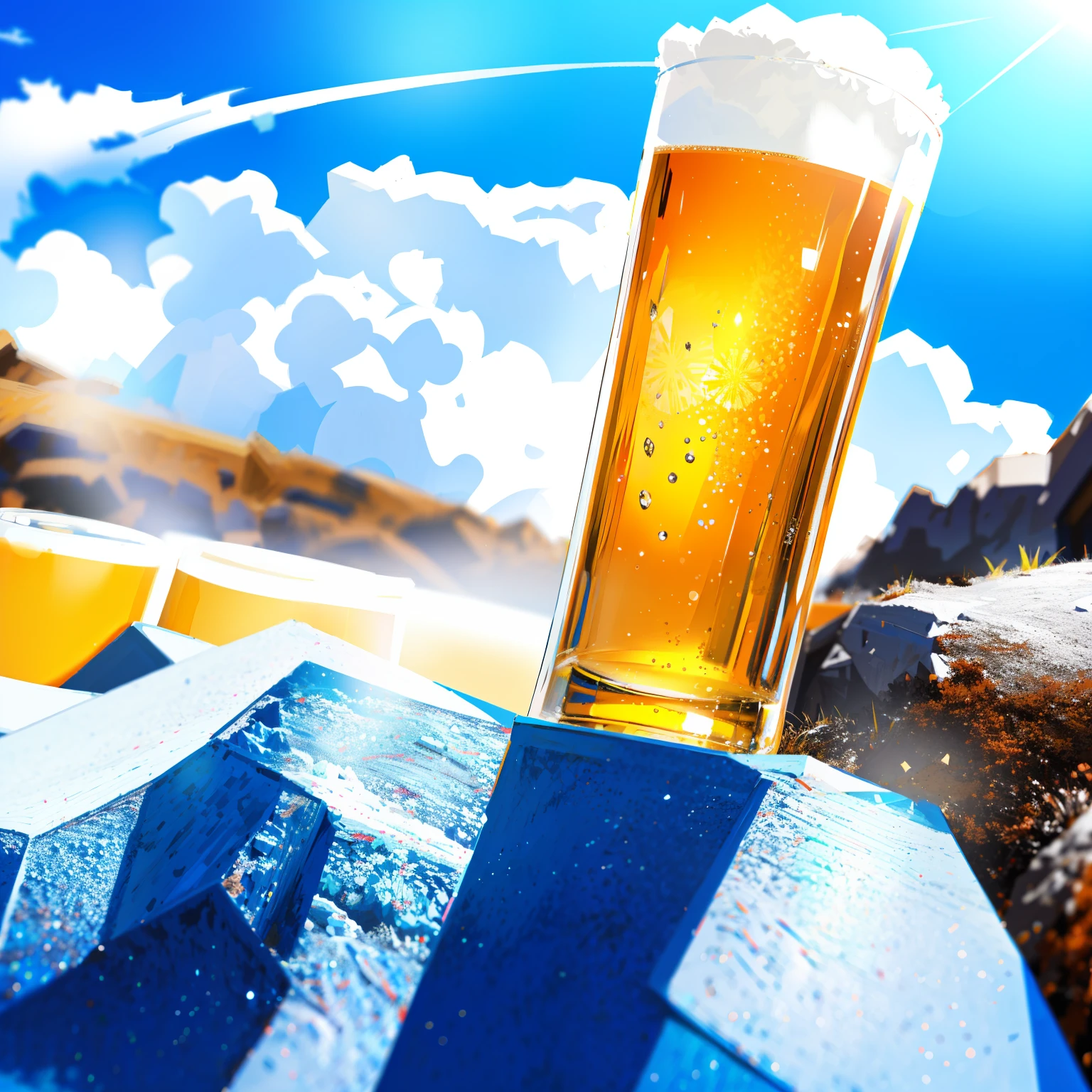 Belgian beer on top of kilimanjaro