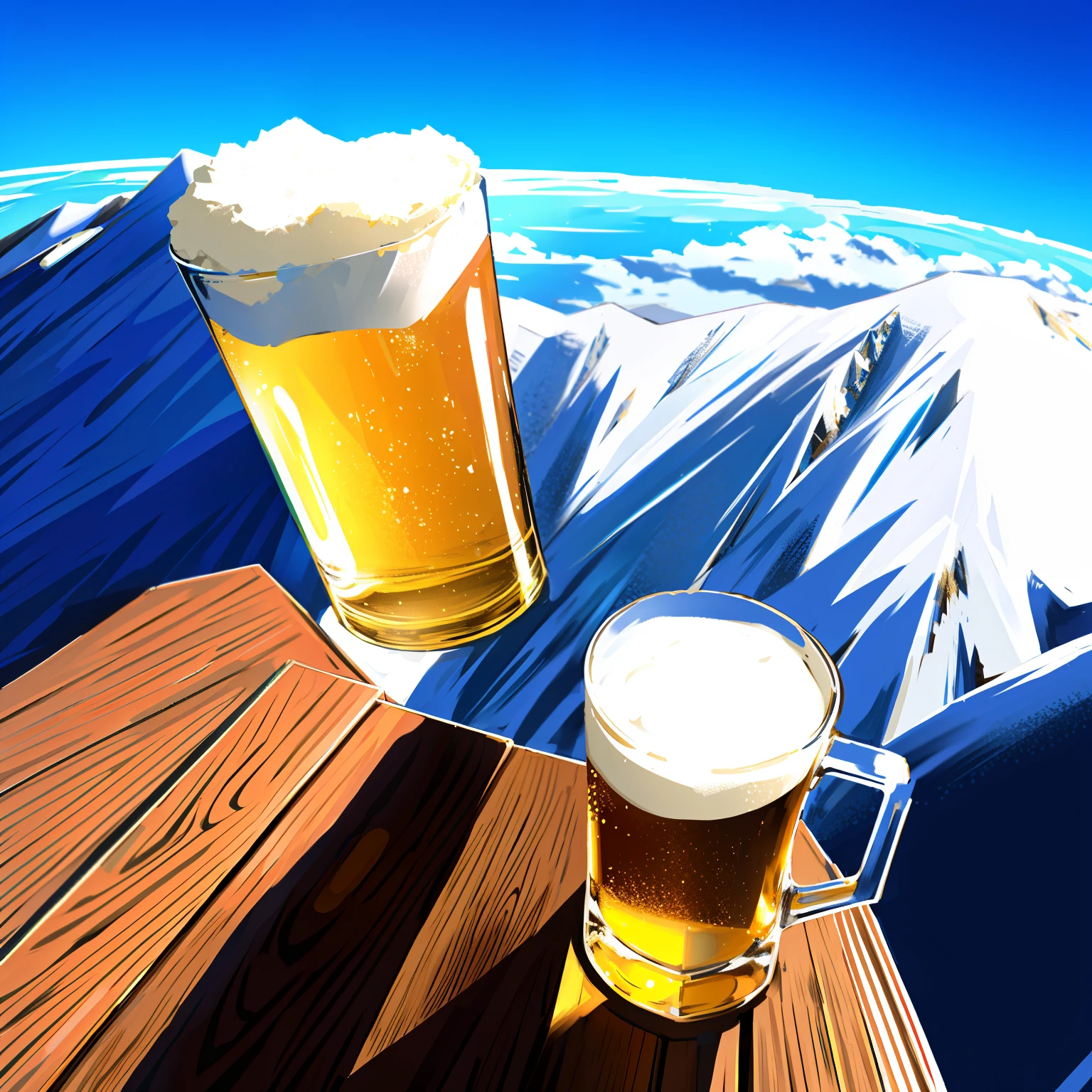 Belgian beer on top of kilimanjaro