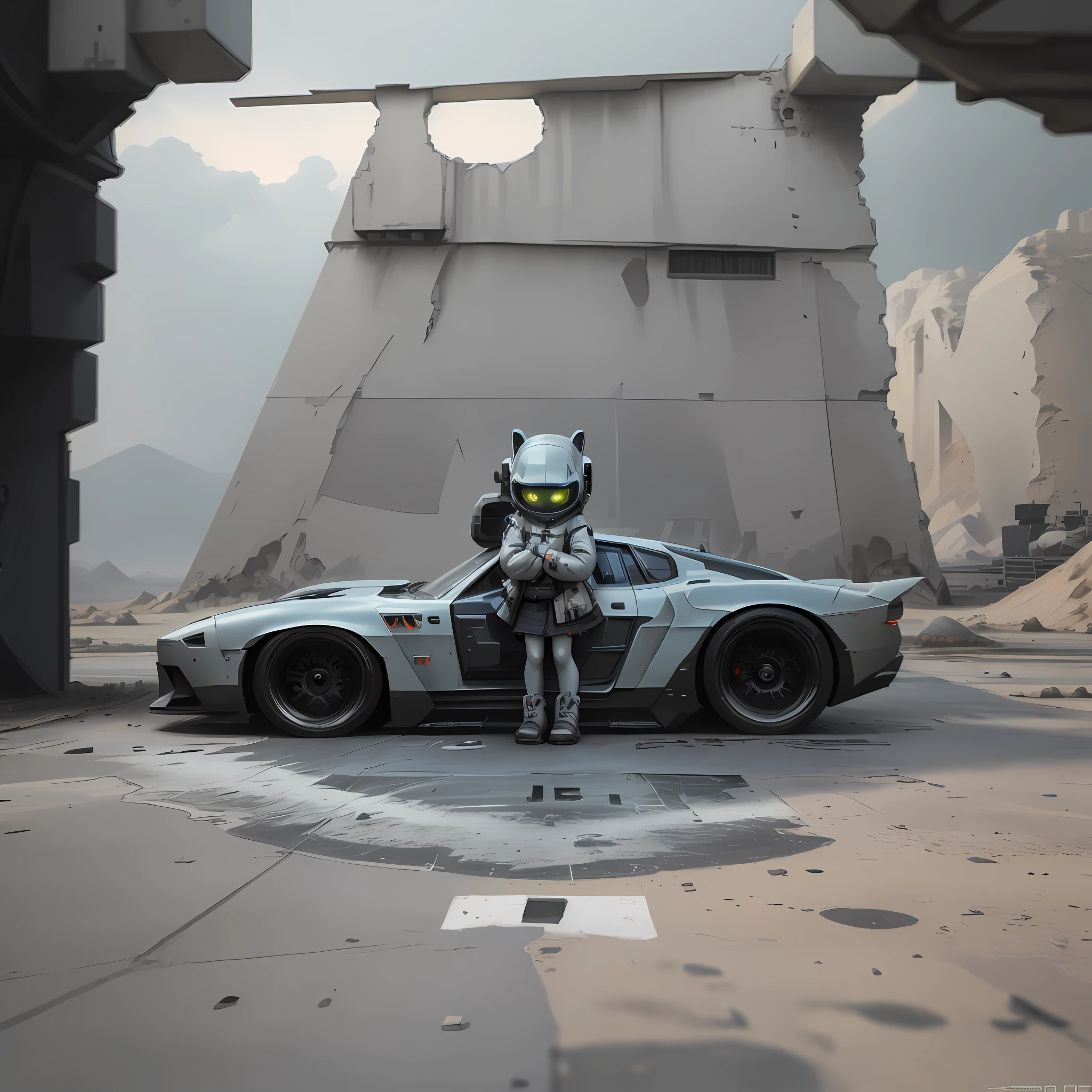 loli, alien landscape, surrealism, futurism, cubism futurism, cyberpunk, ray tracing, glitter, cinematic lighting, motion blur, flash, atmospheric perspective, pov, ultra wide, canon, ultra hd, retina, masterpiece, textured skin, ccurate, anatomically correct, super detail, high detail, high resolution, best quality, award-winning, 4K, 8k, 16k
