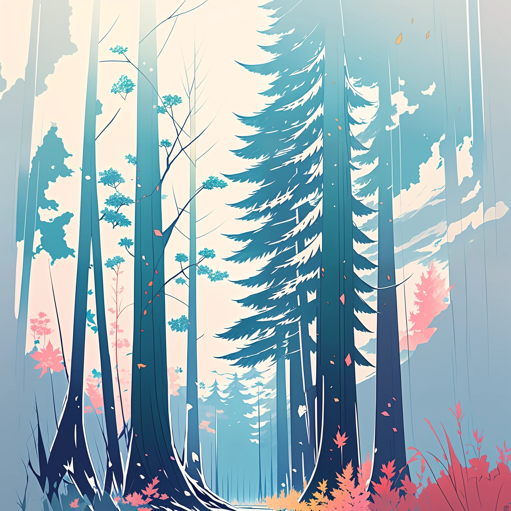 anime, same basic color, art