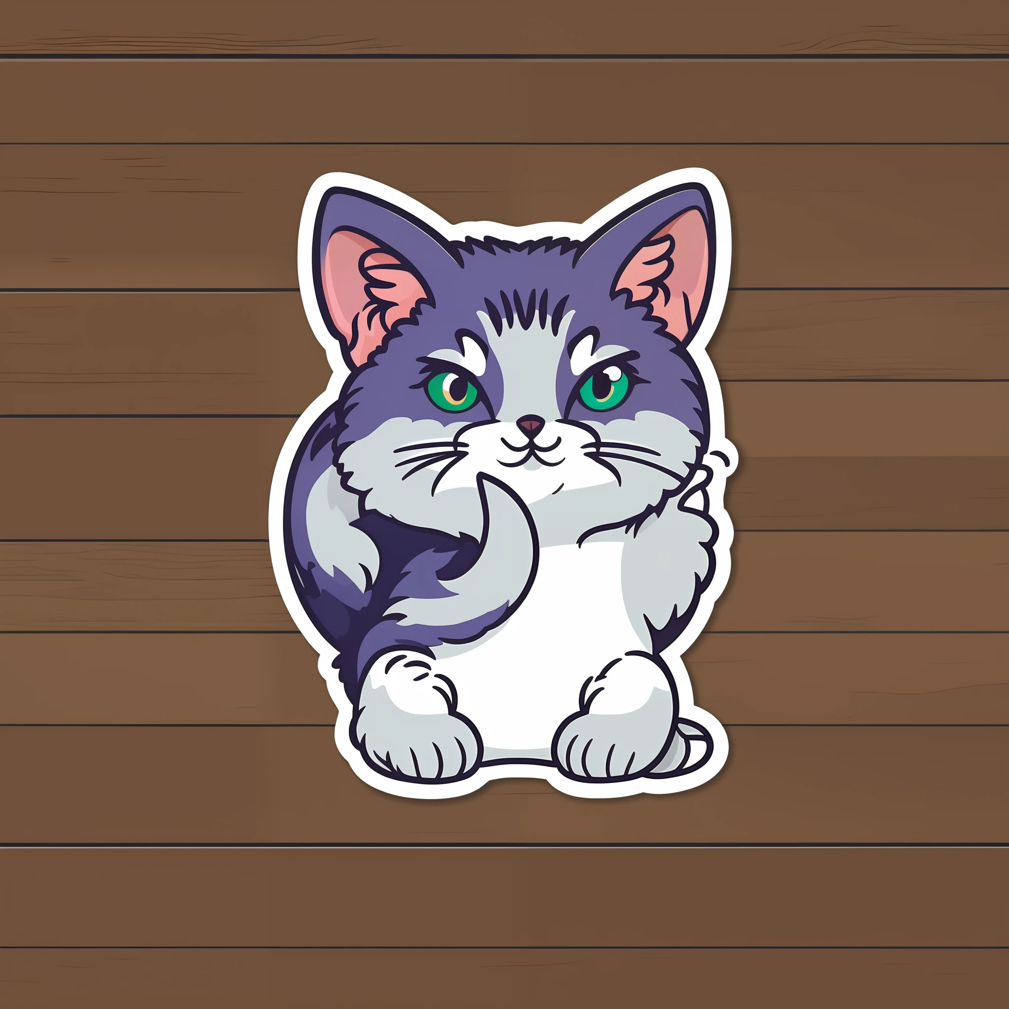 STICKER, A detailed illustration a vivid print cute kitten head, vintage t-shirt design, Studio Ghibli style, dynamic flora pastel tetradic colors, 3D vector art, cute and quirky, fantasy art, watercolor effect, bokeh, Adobe Illustrator, hand drawn, digital painting, low-poly, soft lighting, bird's eye view, isometric style, retro aesthetic, character-centered, 4K resolution, photorealistic rendering, using Cinema 4D,