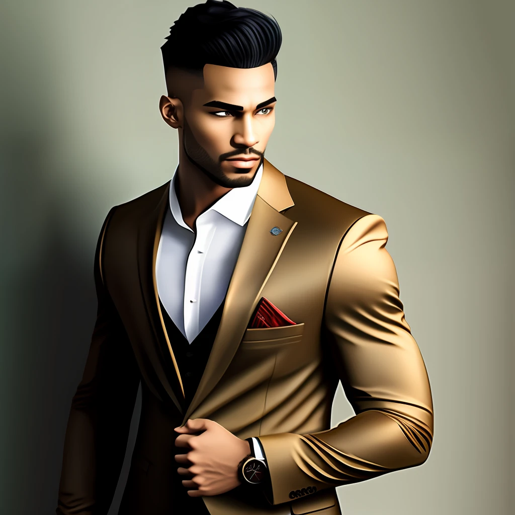 Alpha man in suit