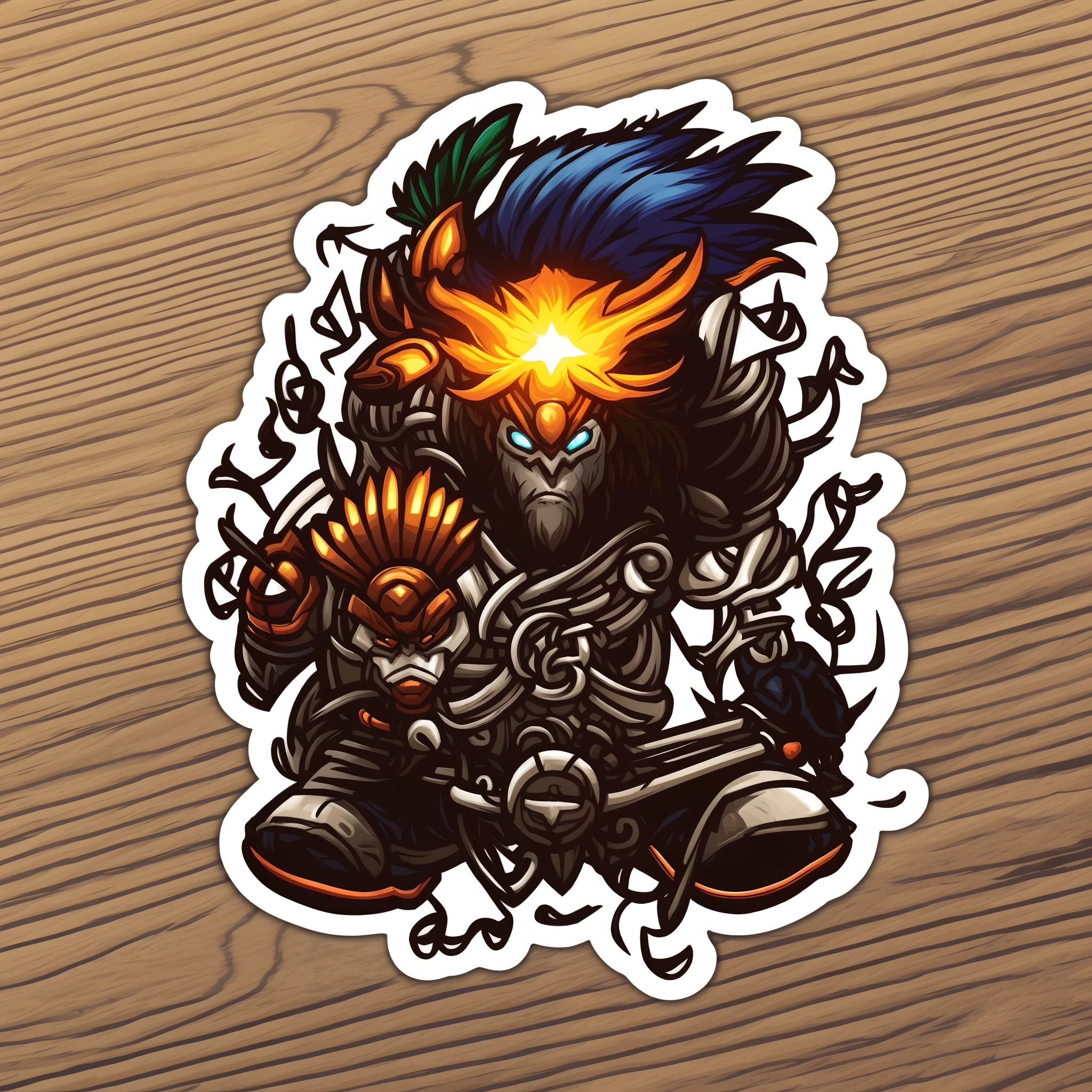 The best beach sticker with white background, trending on artstation, horizon zero dawn machine