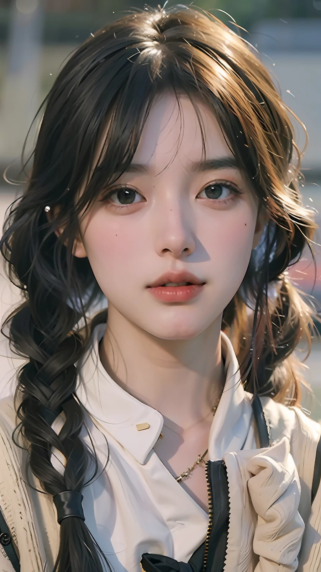 (8k, best quality, masterpiece: 1.2), (realistic, photo realistic: 1.1), hyperdetail, girl, solo, face to viewer