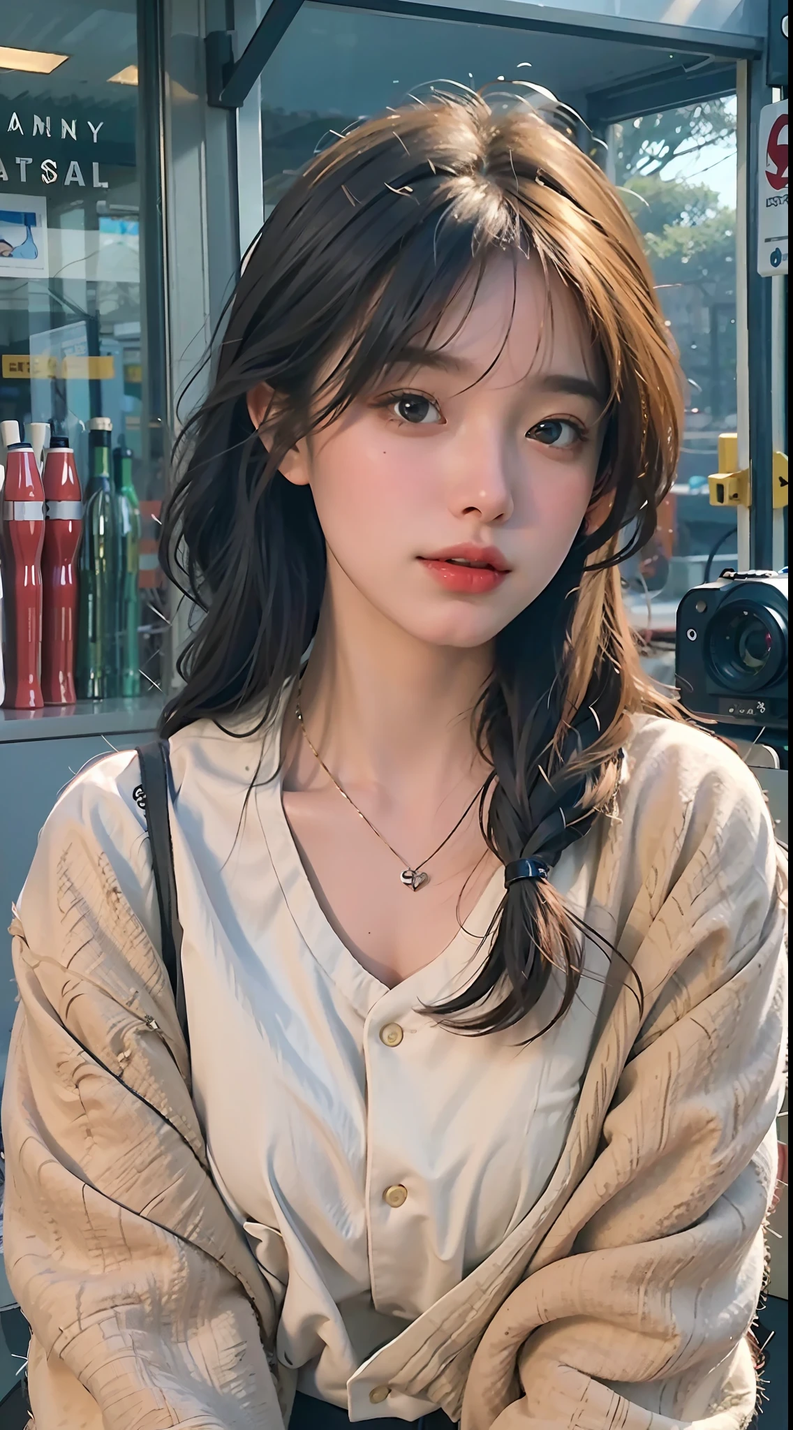 (8k, best quality, masterpiece: 1.2), (photo realistic), hyper-detail, girl, solo, face viewer