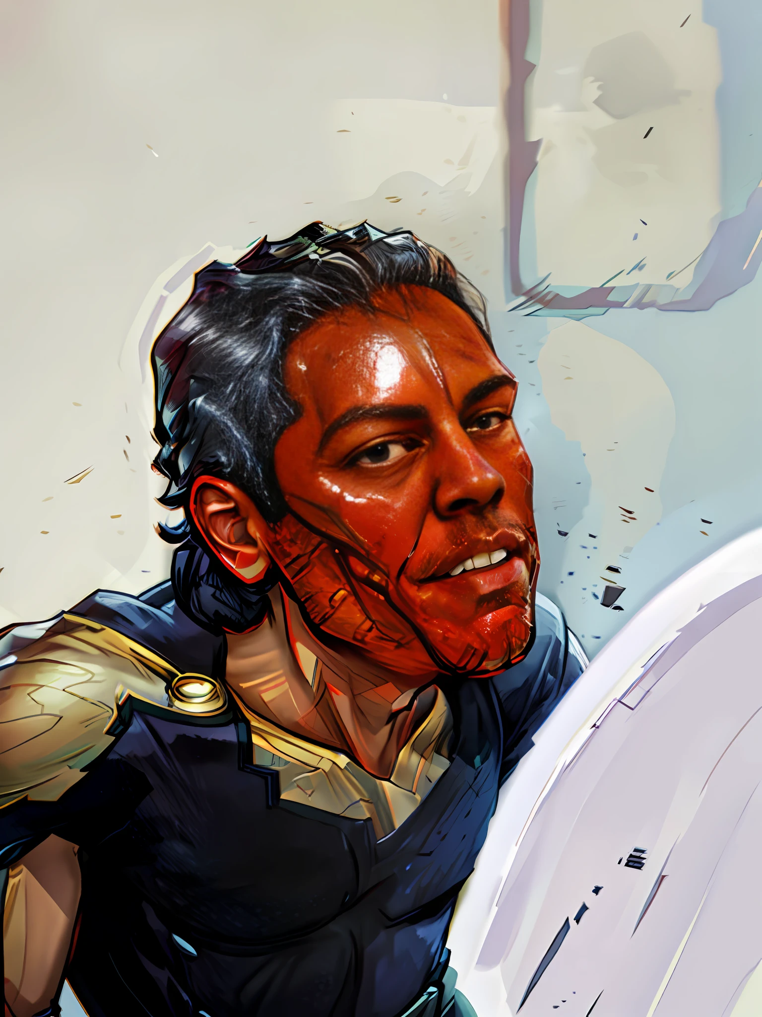 Marvel, Vision, movie poster style