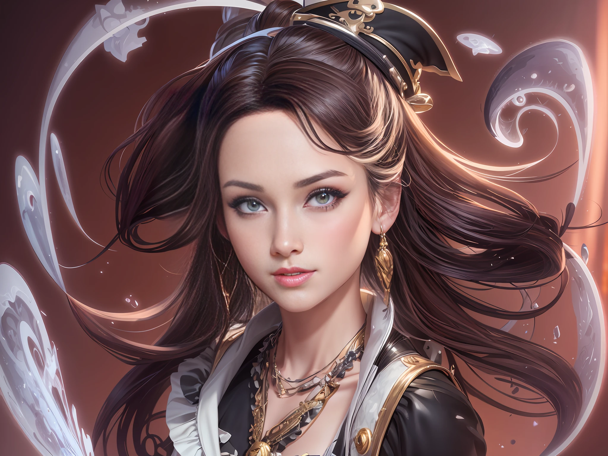 Close-up of a woman without a hat, clear pupils and whites of the eyes, rounded pupils, background removed, close-up portraits, highly detailed characters, 3D character art, Artgerm; 3d Unreal Engine, super detailed fantasy characters, cute 3d anime girl rendering, realistic anime girl rendering, character art portrait, CG social portrait, smooth anime CG art, mirabel Madrigal rendering,