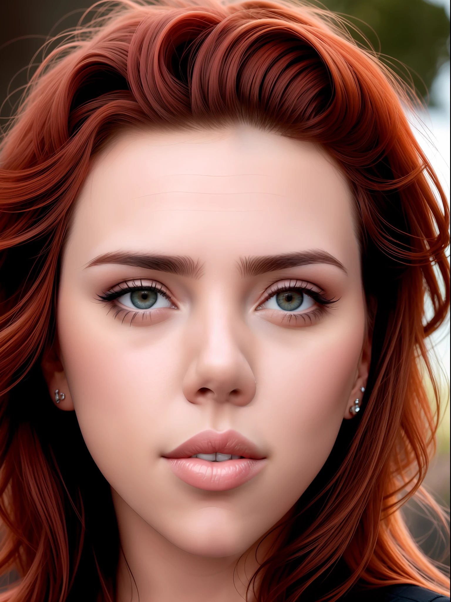 A closeup shot, head, ultra wide angle, in focus, stunning beautiful scarlett johansson, hdr, best quality, professional photo,