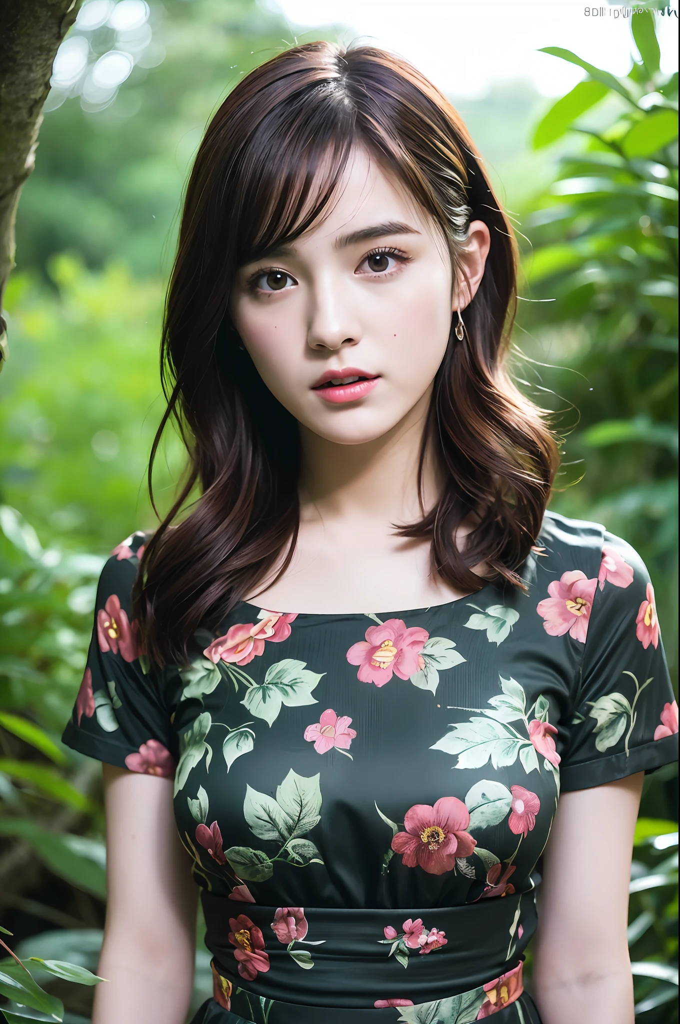 (8k, best quality, masterpiece, ultra highres:1.2) Photo of Pretty Japanese woman
beautiful 3-D photograph kawaii female emma watson in resident Evil, (devil beautiful multidaigmind entity:1.36) in disney rainforest forest tarot card style, beautiful enchanting fashion contemporary painting with a