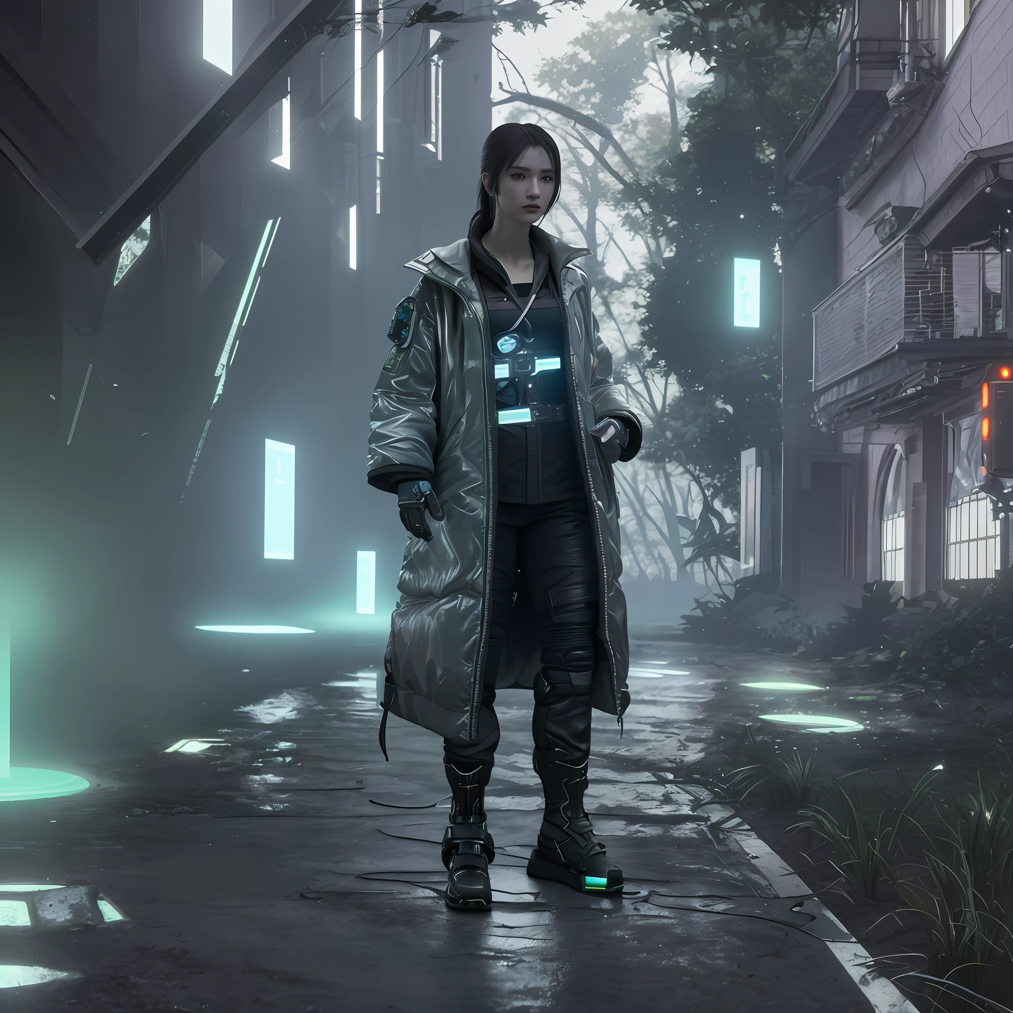 ((Best quality)), ((masterpiece)), (detailed:1.4), 3D, an image of a beautiful cyberpunk female,HDR (High Dynamic Range),Ray Tracing,NVIDIA RTX,Super-Resolution,Unreal 5,Subsurface scattering,PBR Texturing,Post-processing,Anisotropic Filtering,Depth-of-field,Maximum clarity and sharpness,Multi-layered textures,Albedo and Specular maps,Surface shading,Accurate simulation of light-material interaction,Perfect proportions,Octane Render,Two-tone lighting,Wide aperture,Low ISO,White balance,Rule of thirds,8K RAW,