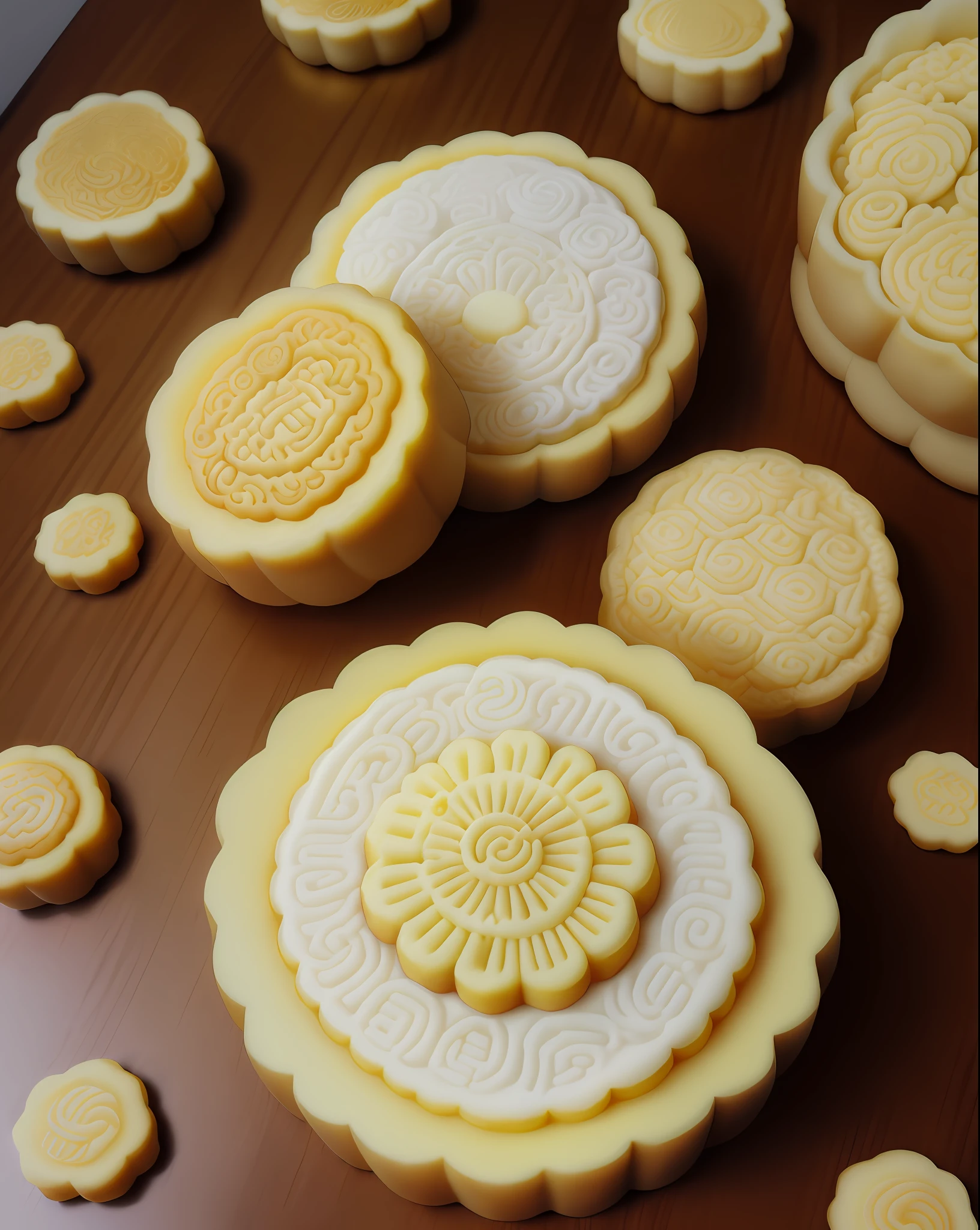 Yellow mooncakes