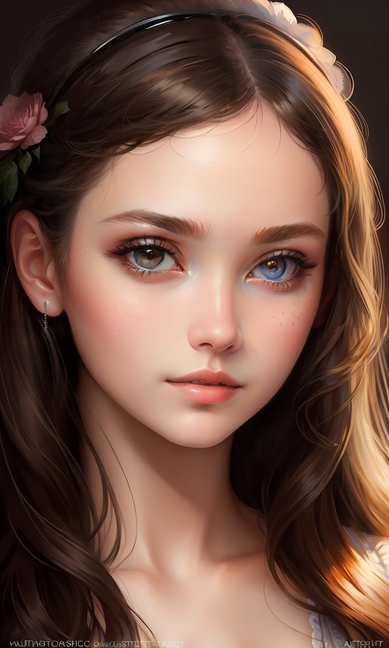 (masterpiece:1.4), most beautiful girl in the world, glossy lips, ultra detailed eyes, Absurdres, hdr, ultra detailed illustration, extremely detailed face, RAW photo, film grain, skin pores, trending on deviantart