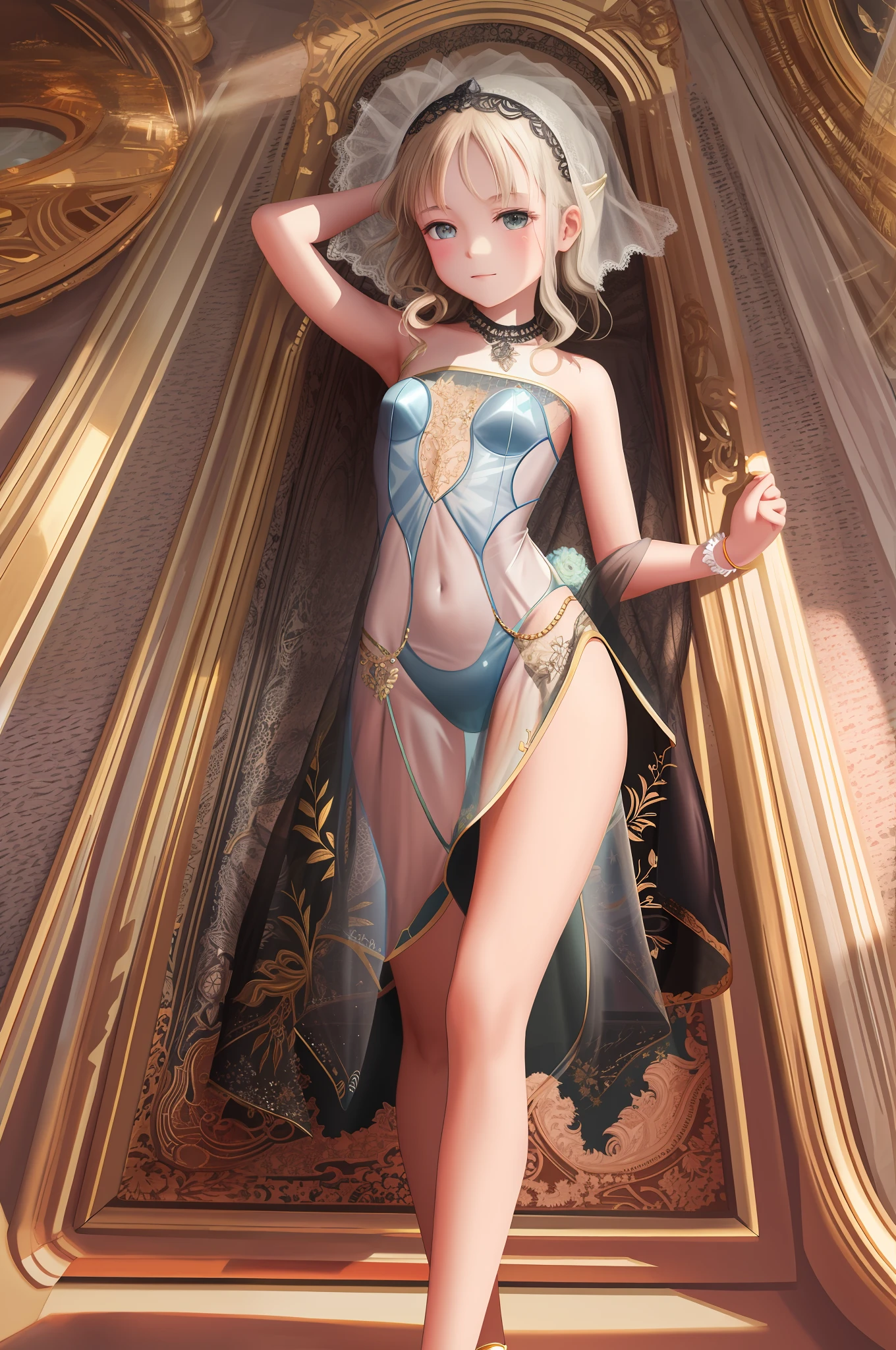 Transparent clothes, art style