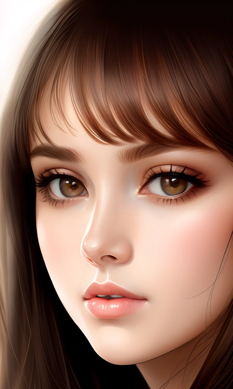 (masterpiece:1.4), most beautiful girl in the world, glossy lips, ultra detailed eyes, Absurdres, hdr, ultra detailed illustration, extremely detailed face, RAW photo, film grain, skin pores, trending on deviantart