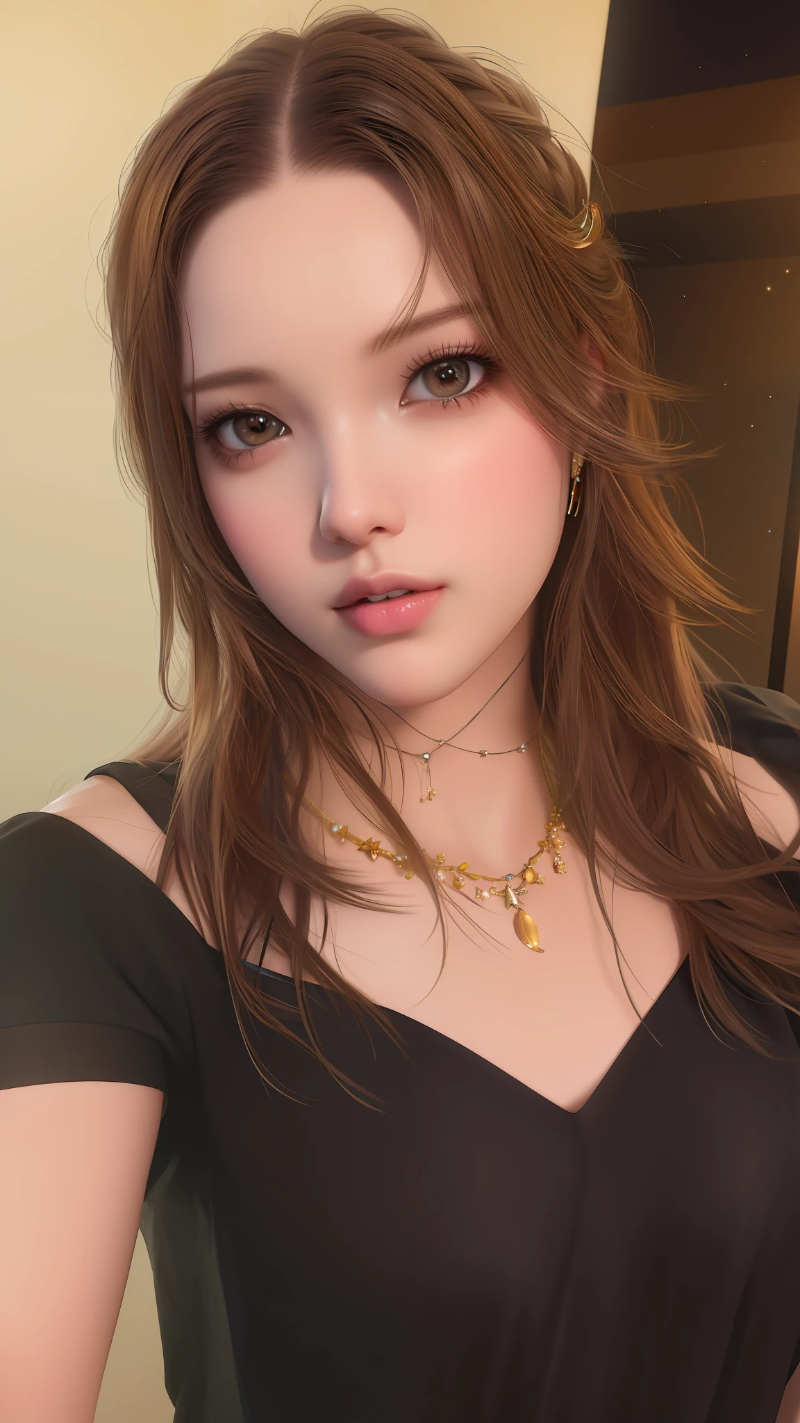 best quality, masterpiece, highres, lisa blackpink, 1girl, necklace, jewelry,Beautiful face,upon_body, tyndall effect,photorealistic, dark studio, rim lighting, two tone lighting,(high detailed skin:1.2), 8k uhd, dslr, soft lighting, high quality, volumetric lighting, candid, Photograph, high resolution, 4k, 8k, Bokeh