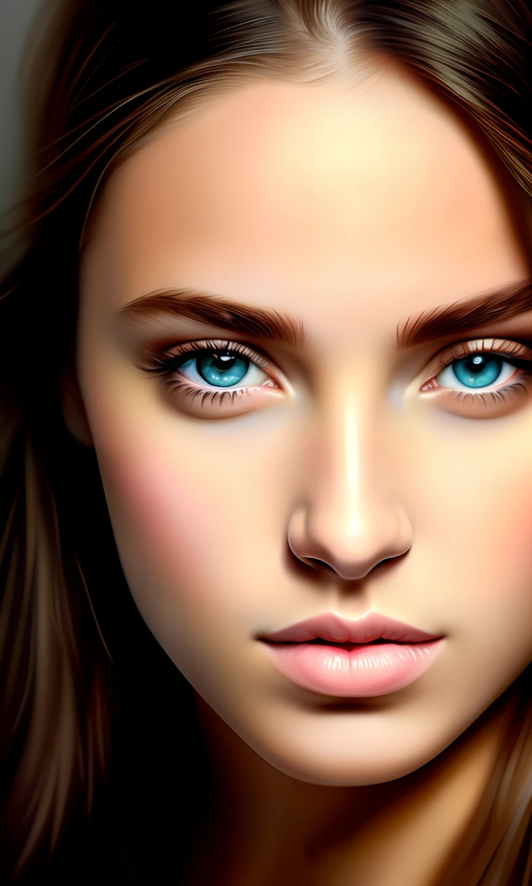 (masterpiece:1.4), most beautiful girl in the world, glossy lips, ultra detailed eyes, Absurdres, hdr, ultra detailed illustration, extremely detailed face, RAW photo, film grain, skin pores, trending on deviantart