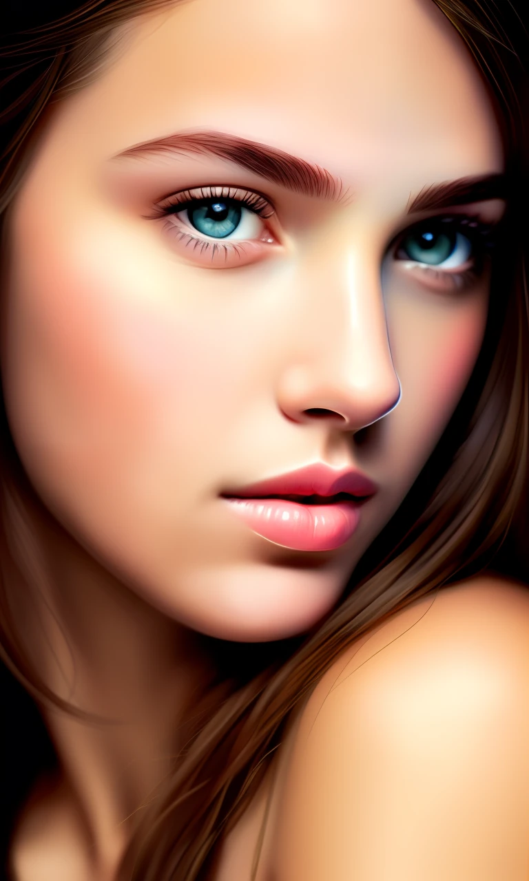(masterpiece:1.4), most beautiful girl in the world, glossy lips, ultra detailed eyes, Absurdres, hdr, ultra detailed illustration, extremely detailed face, RAW photo, film grain, skin pores, trending on deviantart