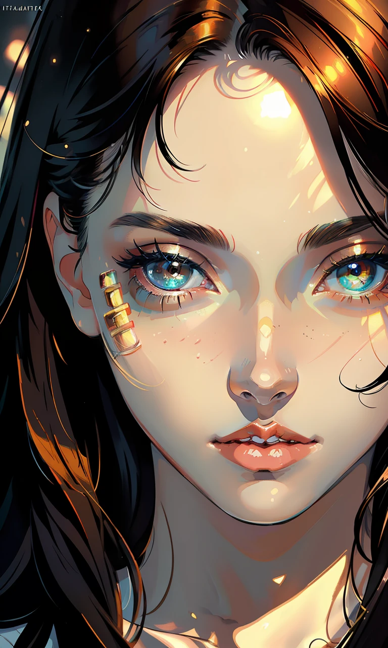 (masterpiece:1.4), most beautiful girl in the world, glossy lips, ultra detailed eyes, Absurdres, hdr, ultra detailed illustration, extremely detailed face, RAW photo, film grain, skin pores, trending on deviantart