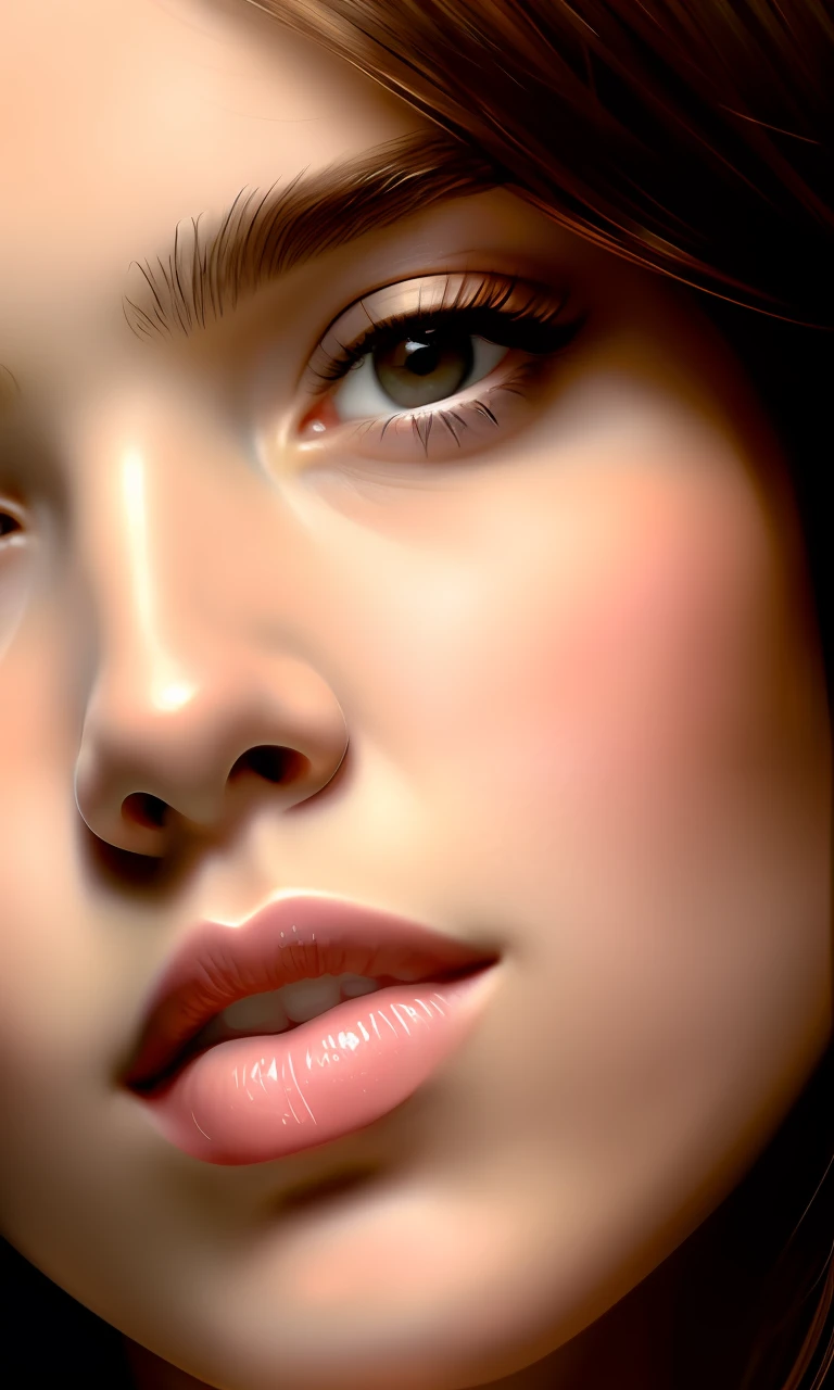 (masterpiece:1.4), most beautiful girl in the world, glossy lips, ultra detailed eyes, Absurdres, hdr, ultra detailed illustration, extremely detailed face, RAW photo, film grain, skin pores, trending on deviantart